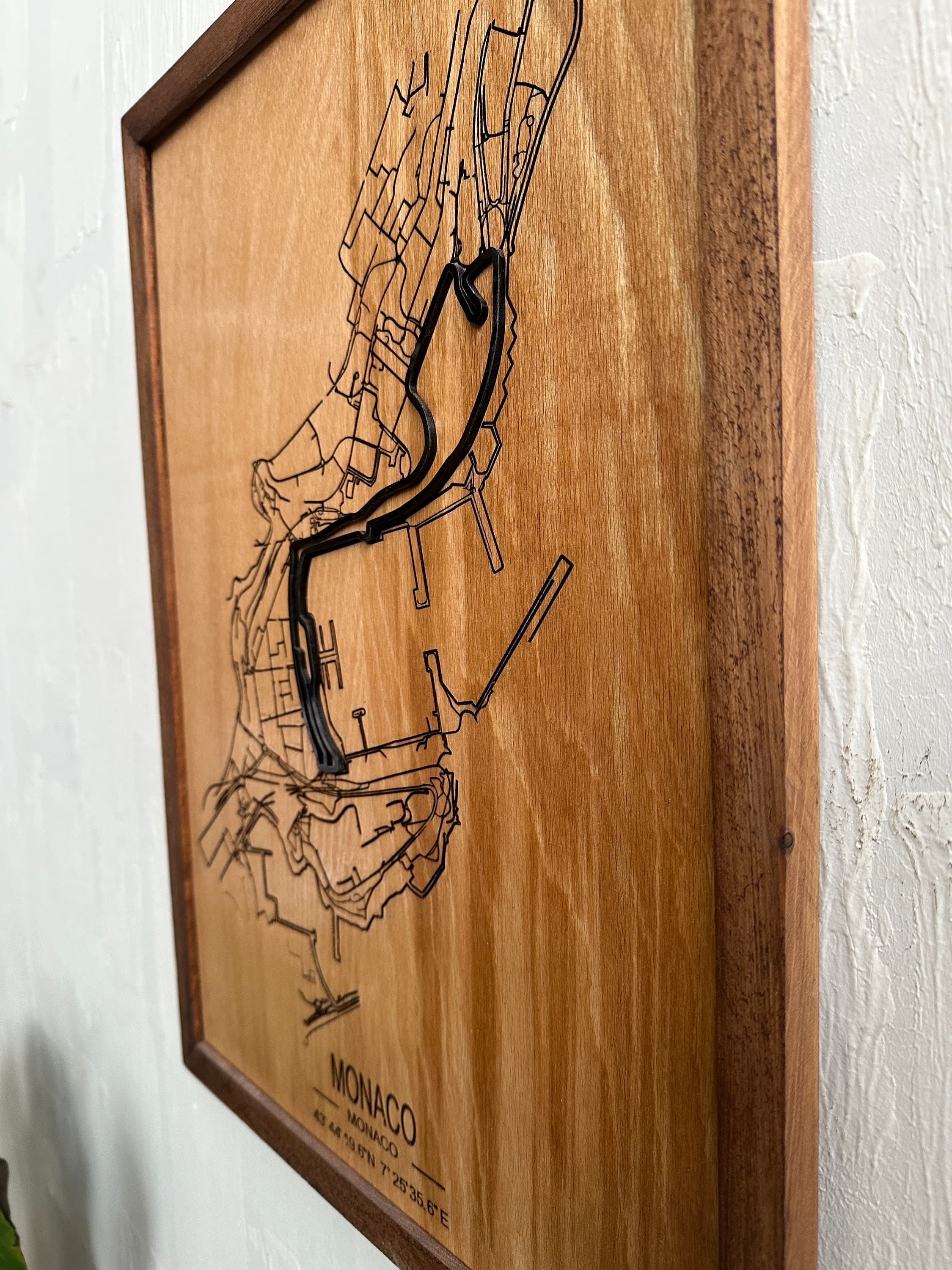 Circuit de Monaco | Grand Prix de Monaco Formula 1 | Laser Engraved Wood - image 4