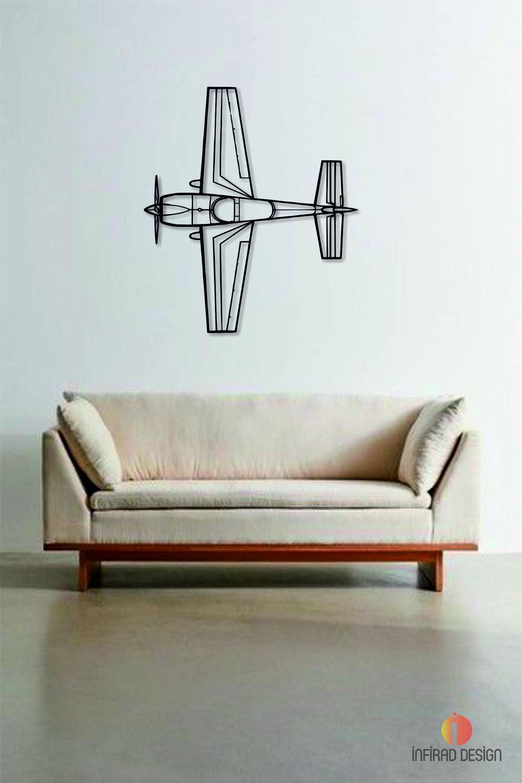 Extra EA-300L Top Aircraft Metal Wall Art| Airplanes Wall Art | Aviation Metal Decor l Gift Metal Decor l Minimalist Decor l Pilot Gift - image 4