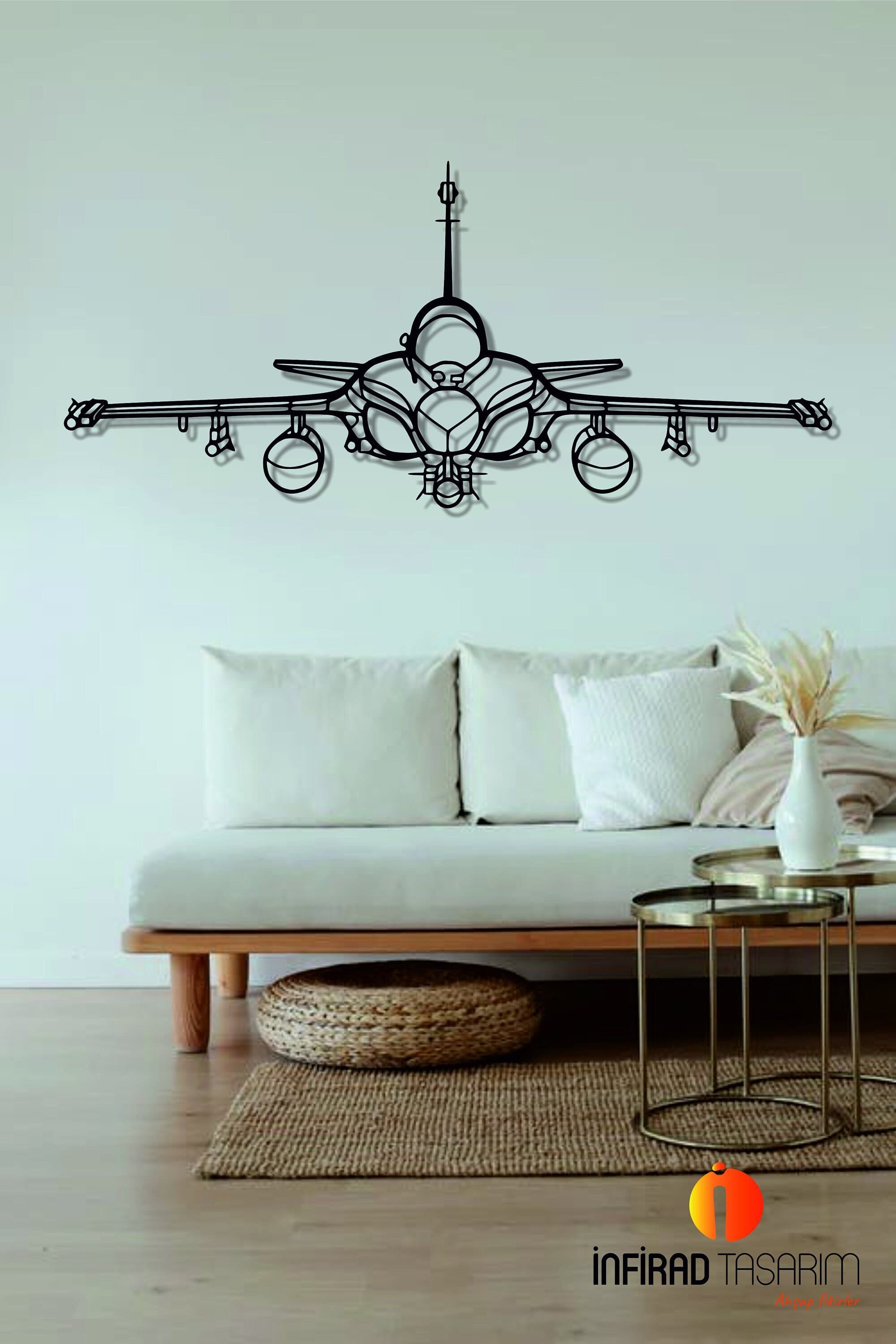Rafale Airplanes  Metal Wall Art  | Airplanes Wall Art | Airplanes Home Decor l Gift Metal Decor l Minimalist Decor