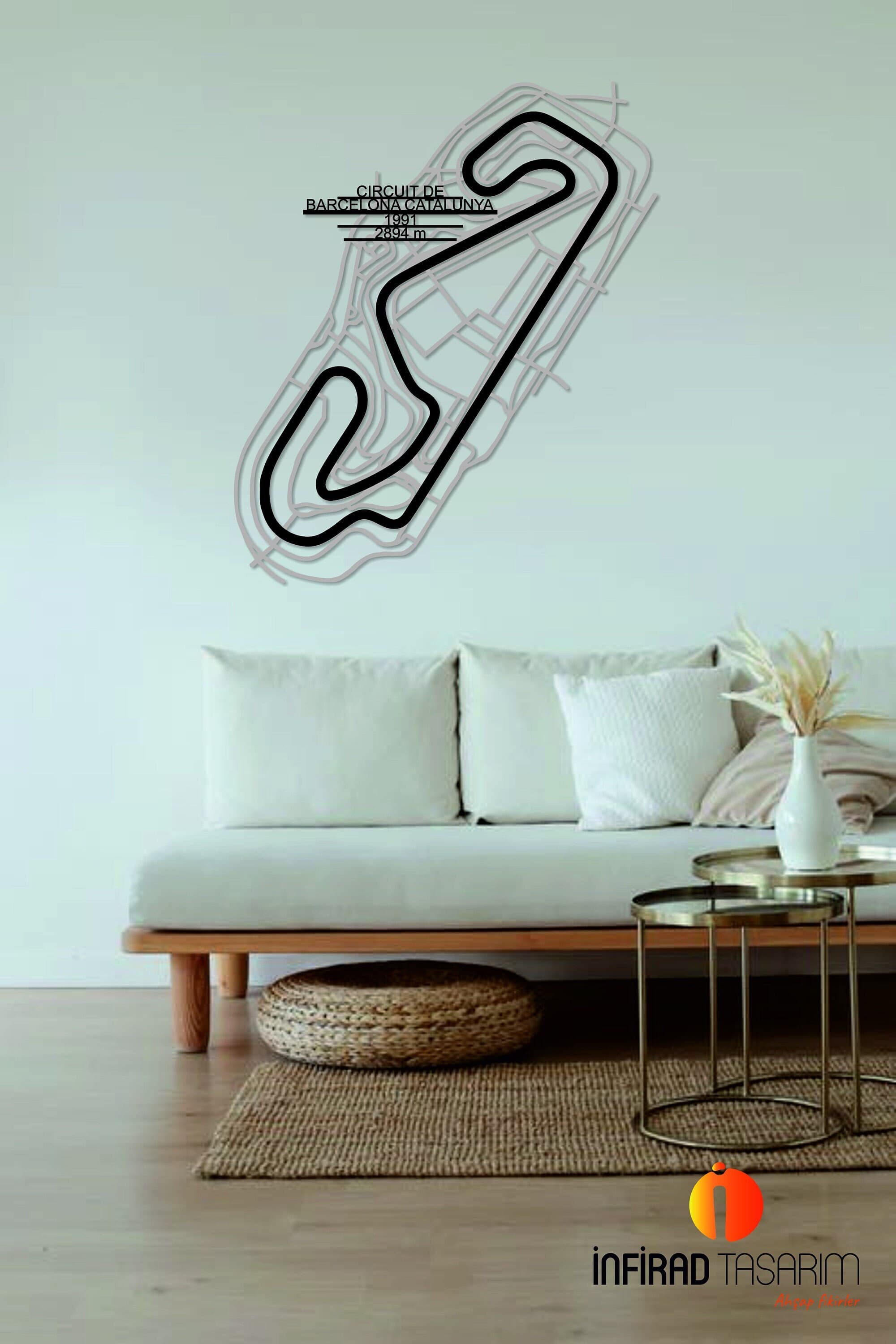 Circuit de Barcelona-Catalunya Metal Wall Art