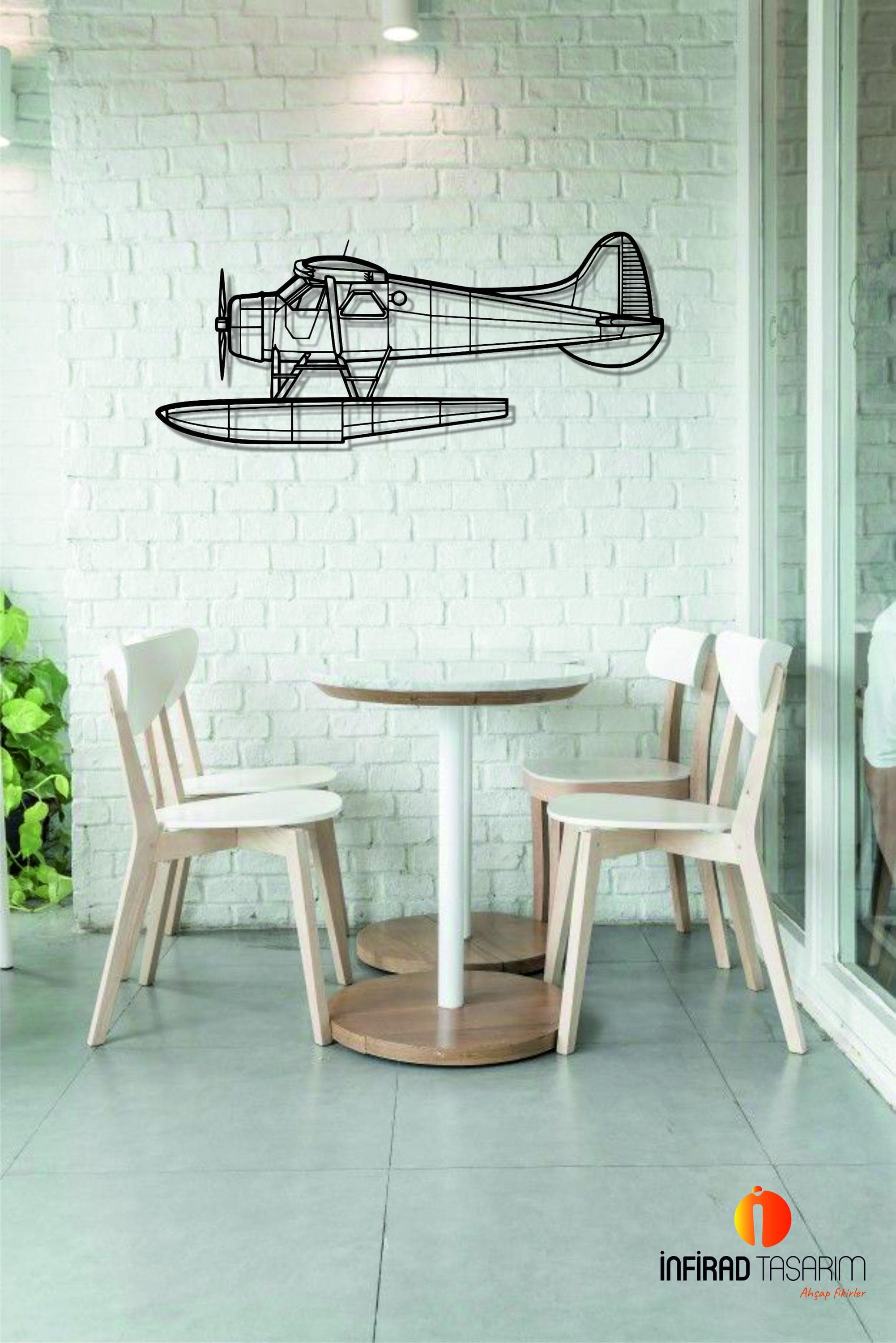 de Havilland Beaver Aircraft Metal Wall Art  | Airplanes Wall Art | Airplanes Home Decor l Gift Metal Decor l Minimalist Decor - image 5