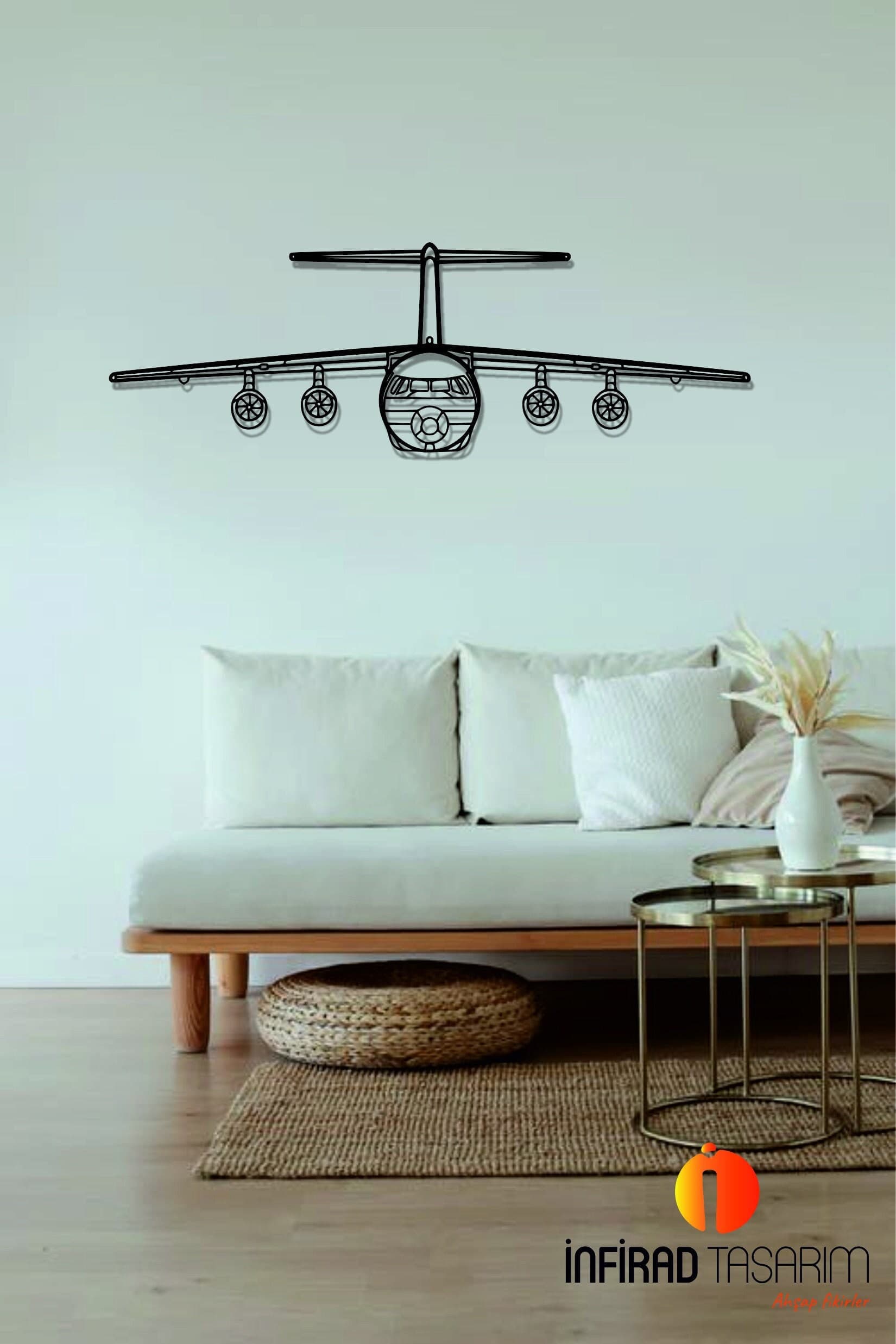 BAe 146 Airplanes  Metal Wall Art  | Airplanes Wall Art | Airplanes Home Decor l Gift Metal Decor l Minimalist Decor