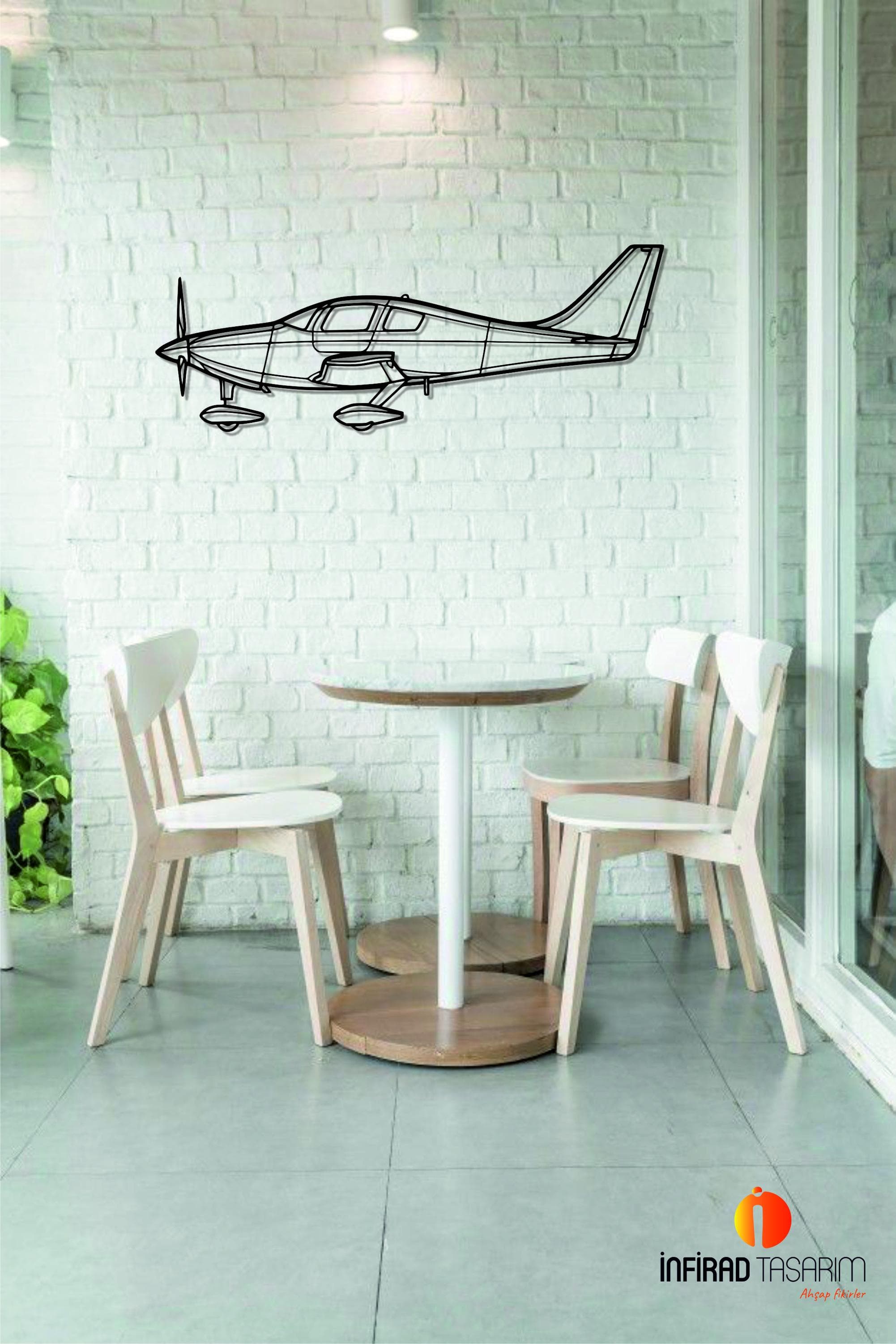 Columbia 350 Aircraft Metal Wall Art  | Airplanes Wall Art | Airplanes Home Decor l Gift Metal Decor l Minimalist Decor - image 5