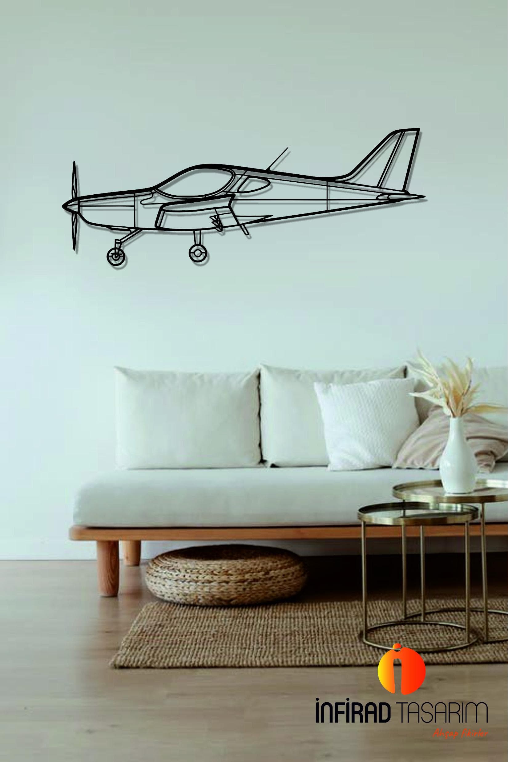 Bristell Airplanes  Metal Wall Art  | Airplanes Wall Art | Airplanes Home Decor l Gift Metal Decor l Minimalist Decor