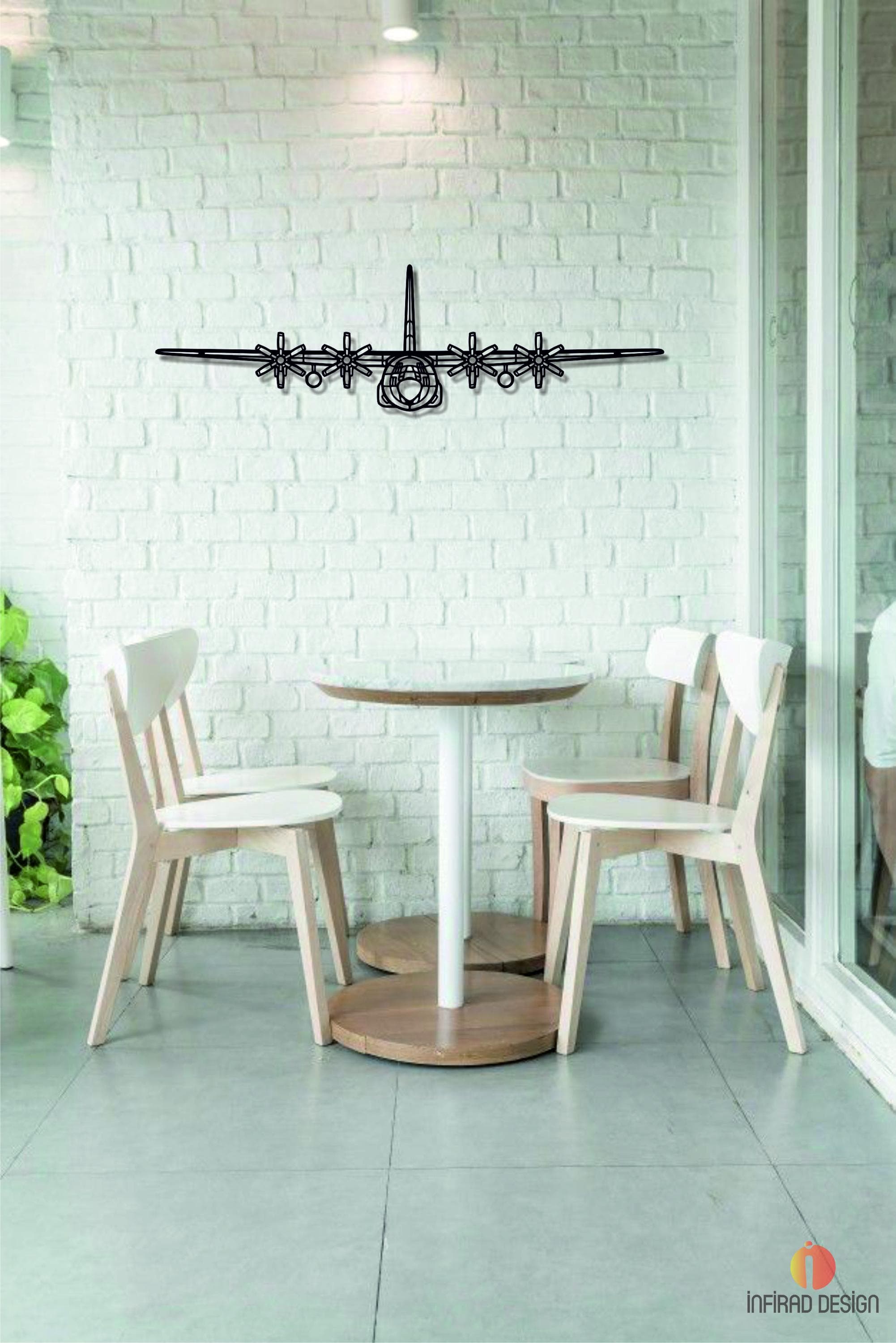 C-180J Aircraft Metal Wall Art | Airplanes Wall Art | Aviation Metal Decor l Gift Metal Decor l Minimalist Decor l Pilot Gift - image 5
