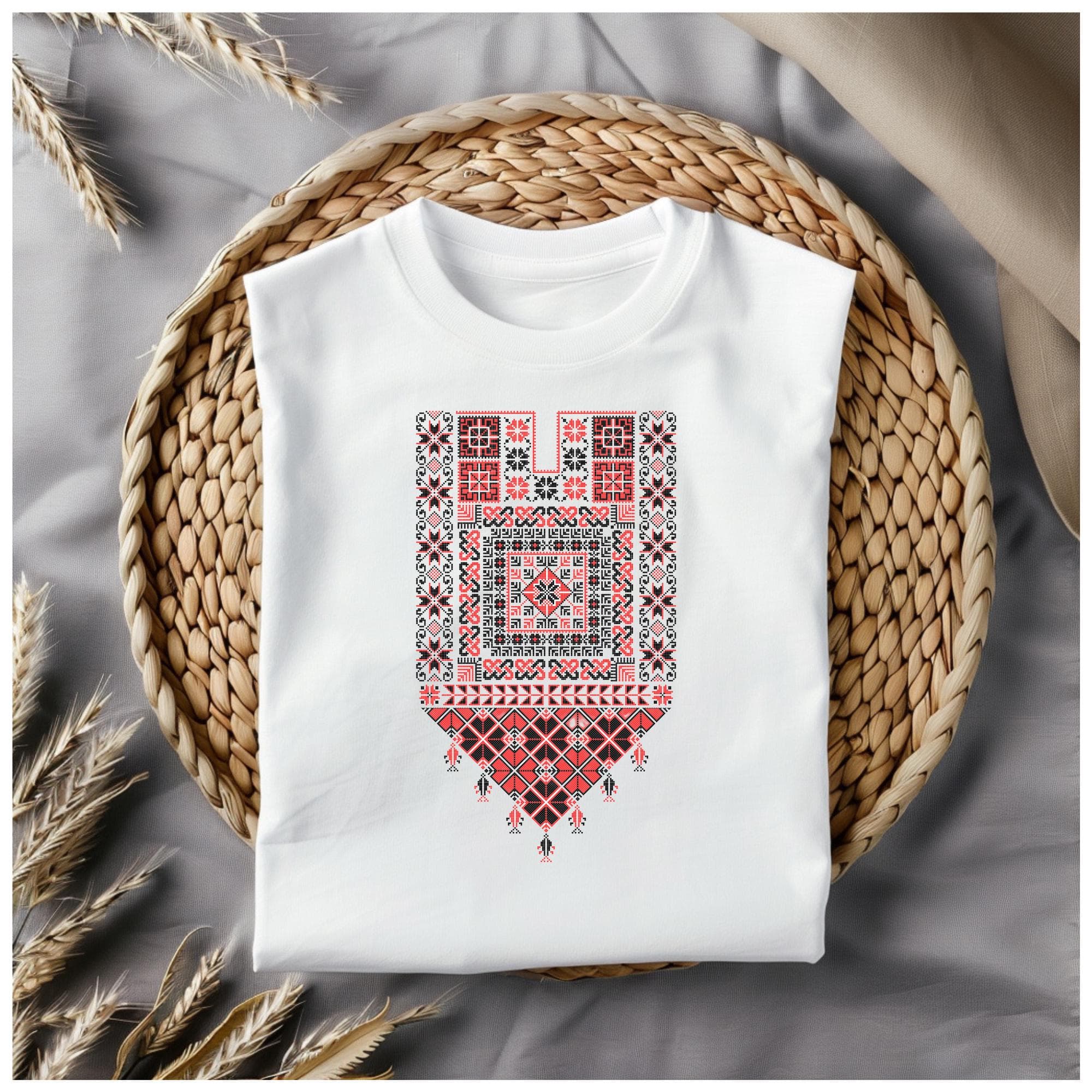 Palestinian Tatreez Digital Art, Traditional Embroidery Print (PNG, PDF, Jpg) - image 4