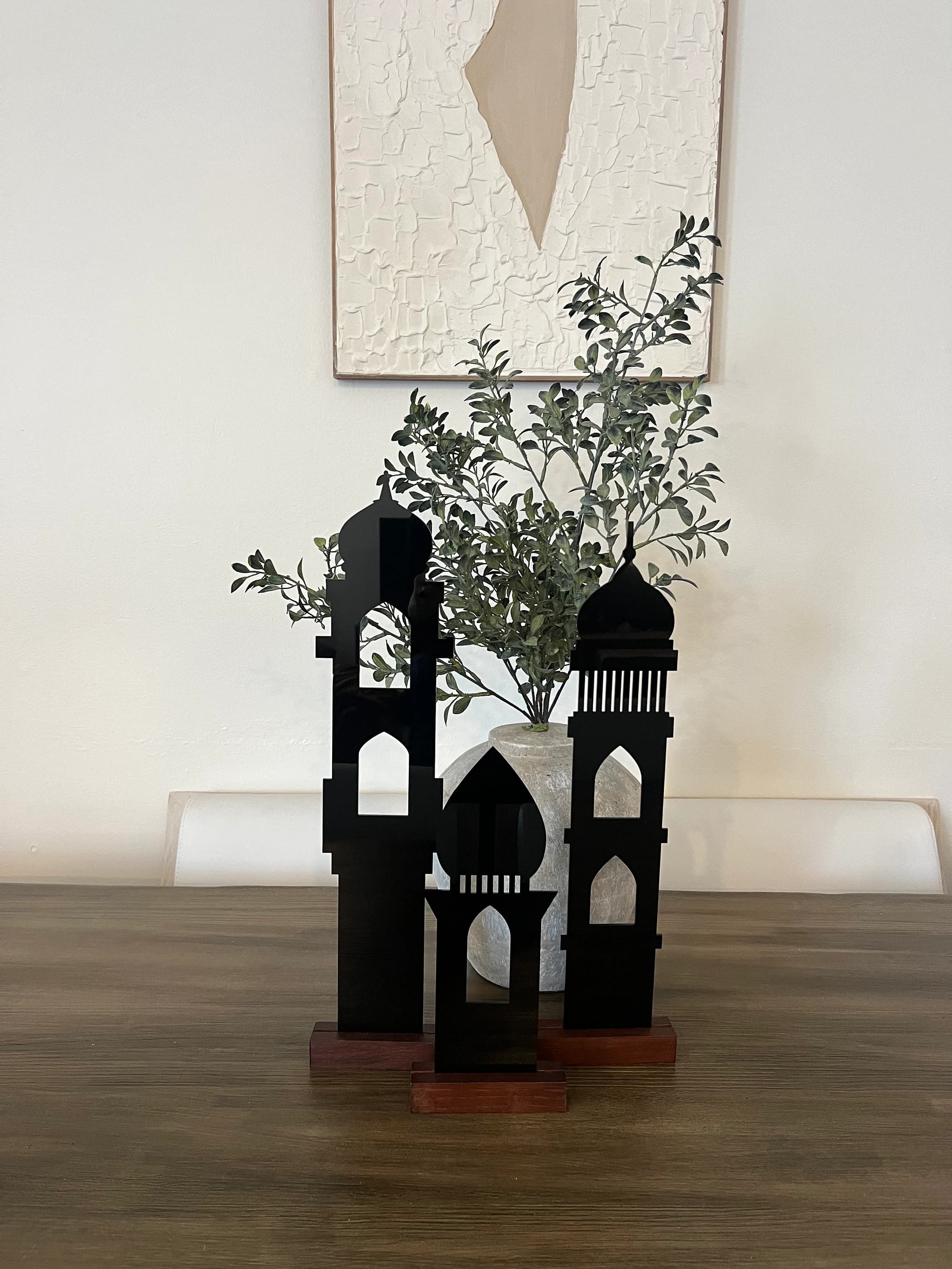 Acrylic Minaret Set | Ramadan Home Decor, Eid Mubarak Centerpiece - image 2