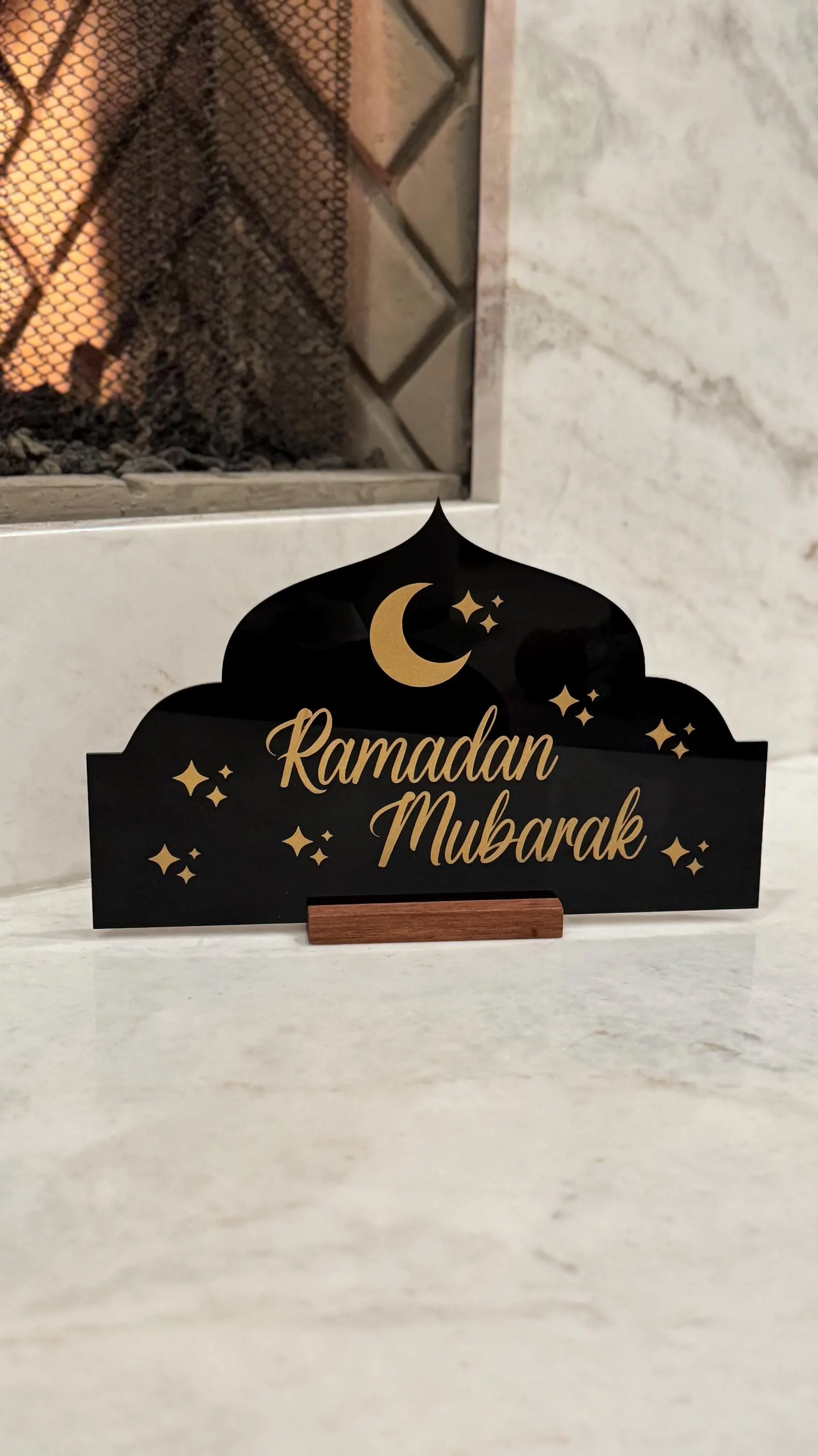 Acrylic Ramadan Mubarak Sign | Modern Islamic Home Decor - image 5