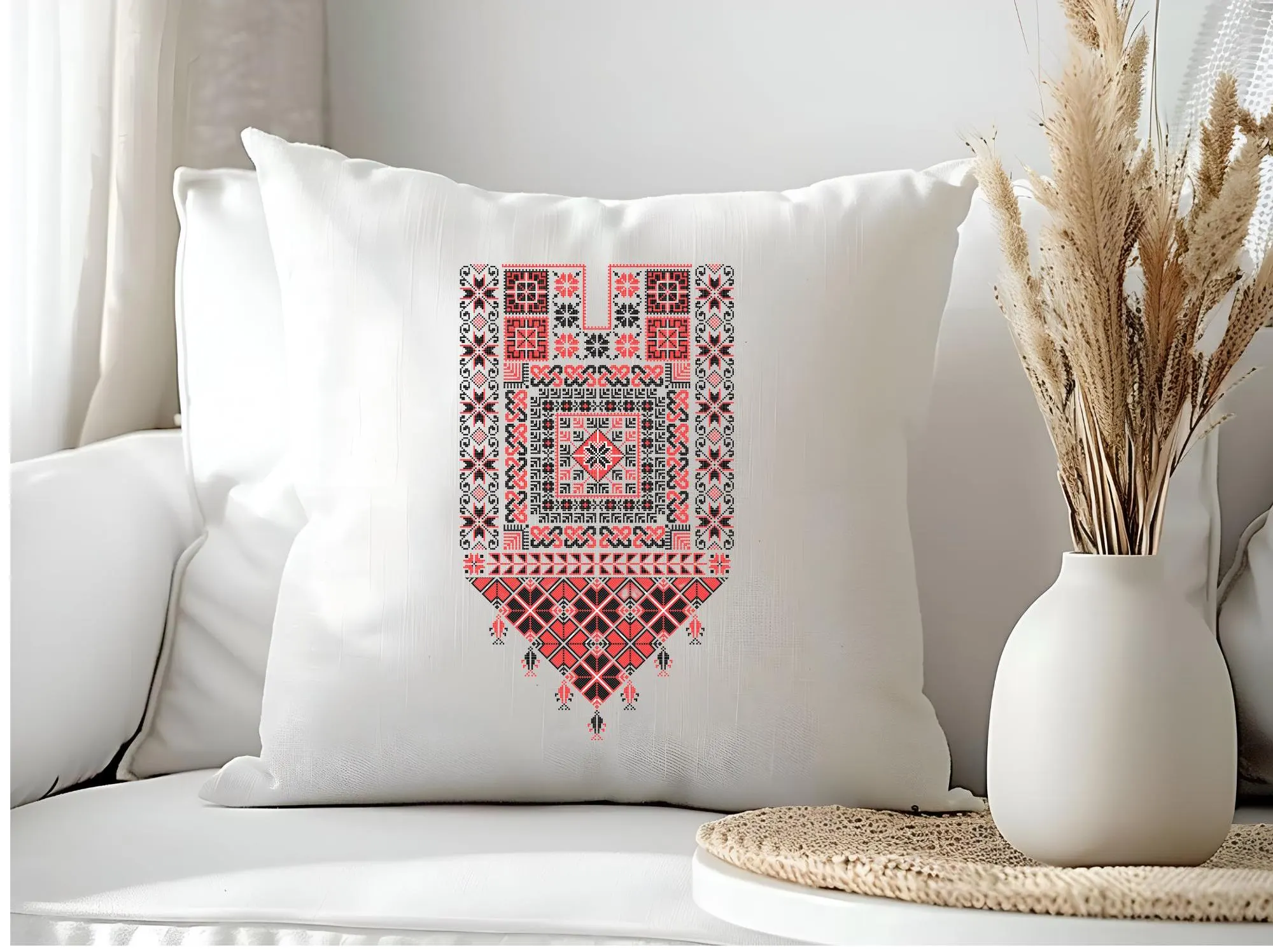 Palestinian Tatreez Digital Art, Traditional Embroidery Print (PNG, PDF, Jpg) - image 5