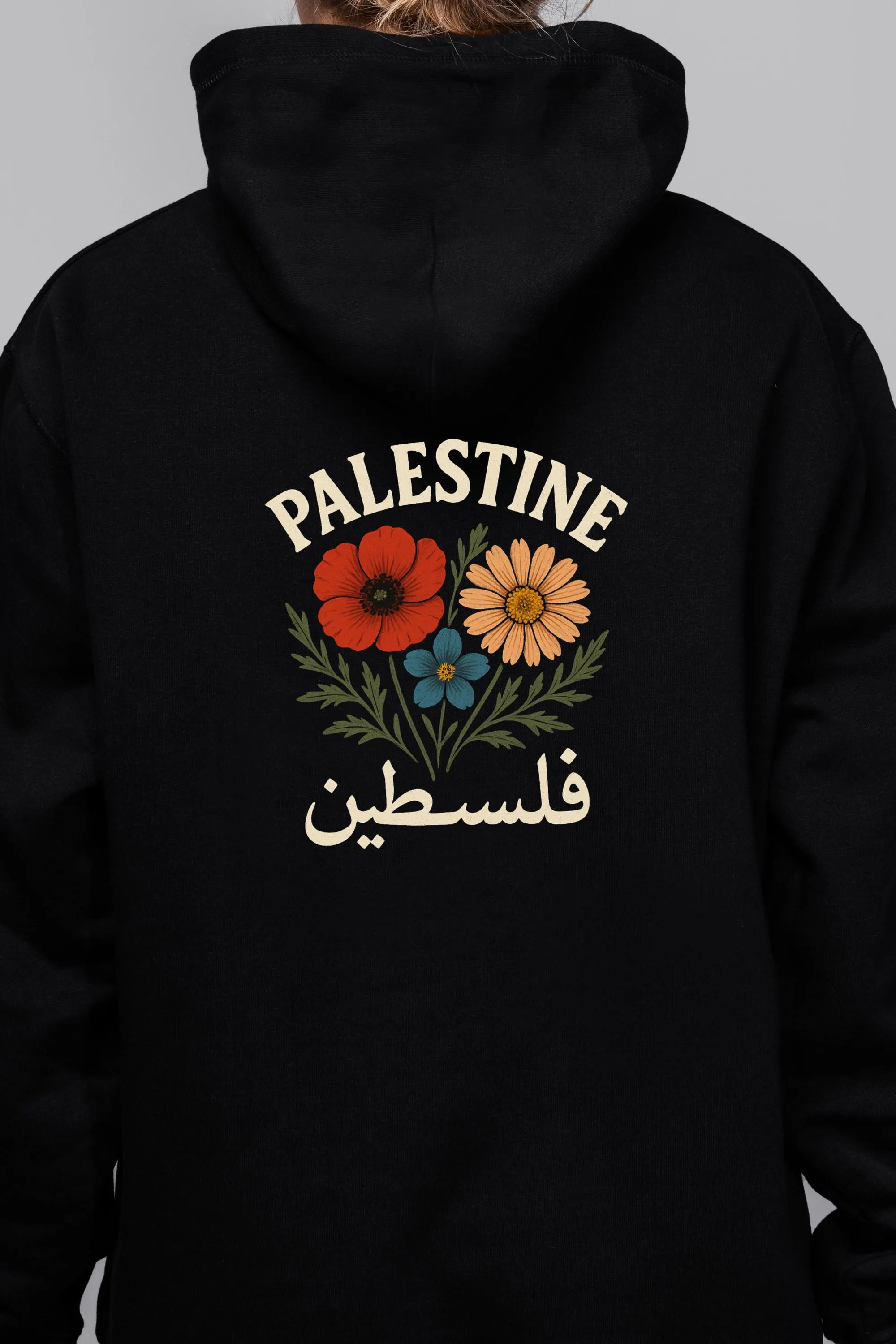 Palestine Hoodie, Palestinian Floral Arabic Design, Middle Eastern Gifts, Palestine Gift, Palestine Arabic Sweater - image 5