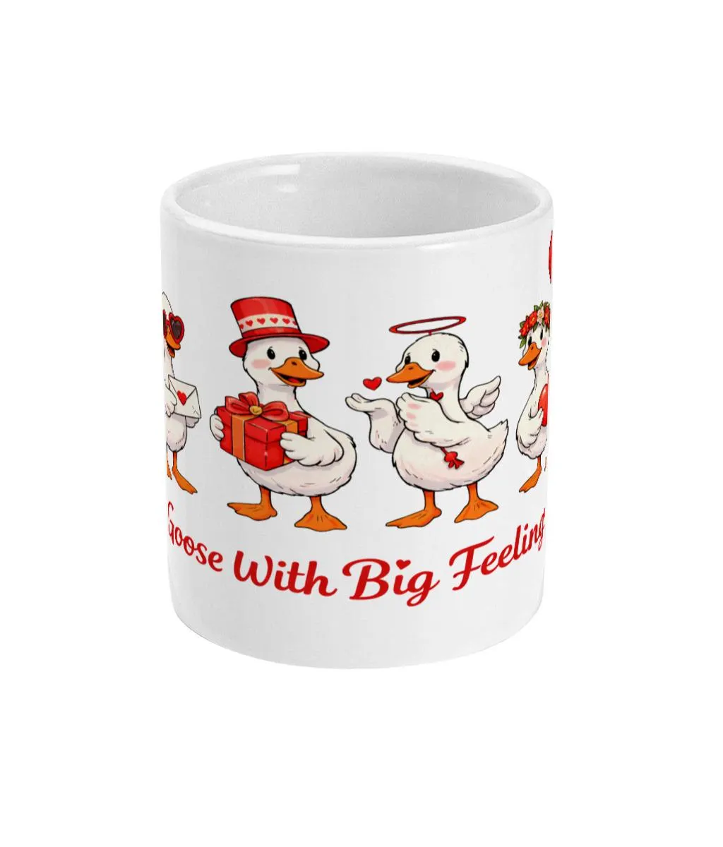 Silly Goose Mug, Romantic Gift Mug, Goose and Duck Love Mug, Cute Ducks Mug, Girlfriend Boyfriend Gift, Funny Animal Valentine Gift - image 3