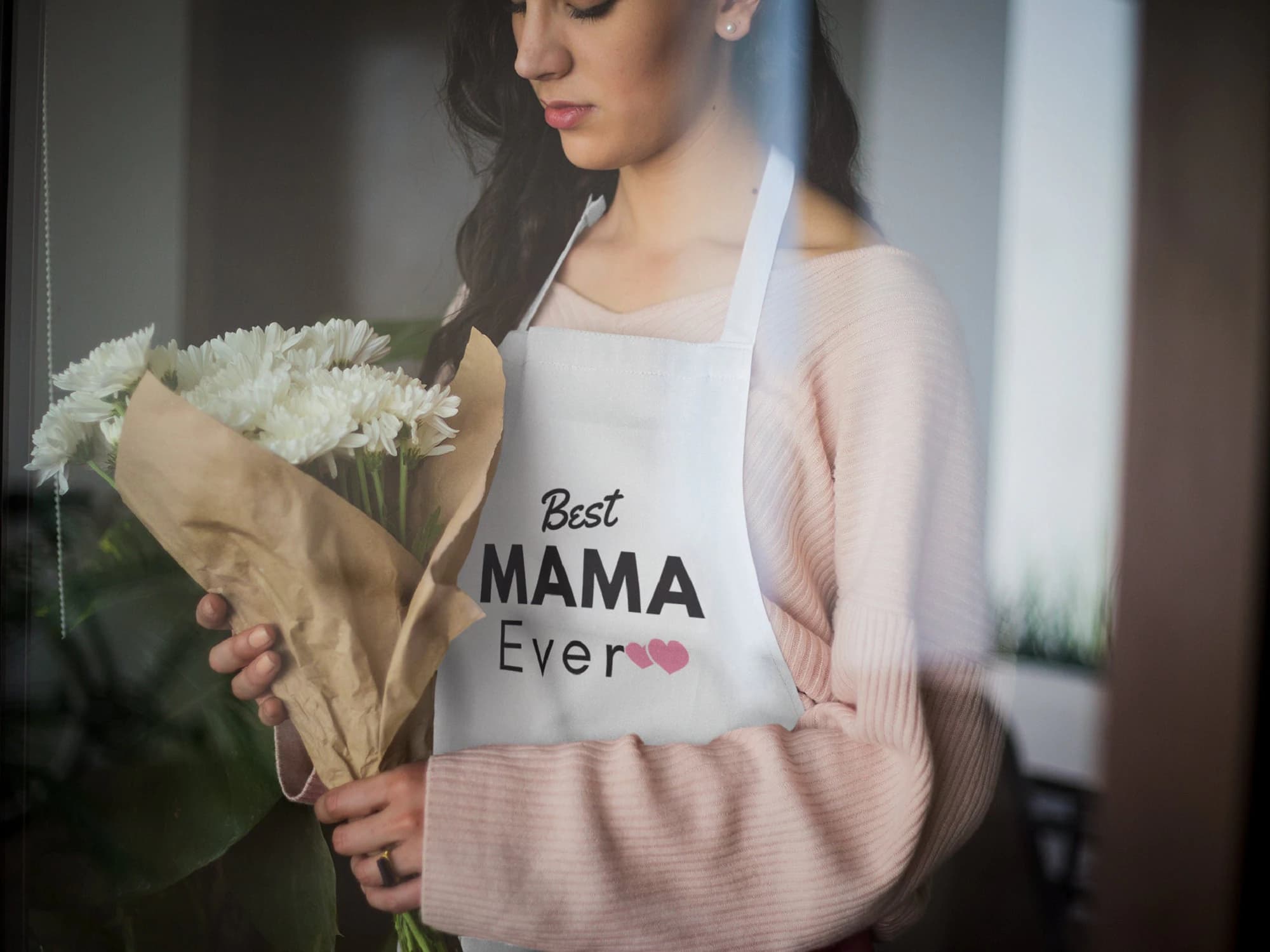 Mother's Day Gift, Mother Apron, Best Mum Ever, Love MUM, Gift Idea MUM, Mother's Day