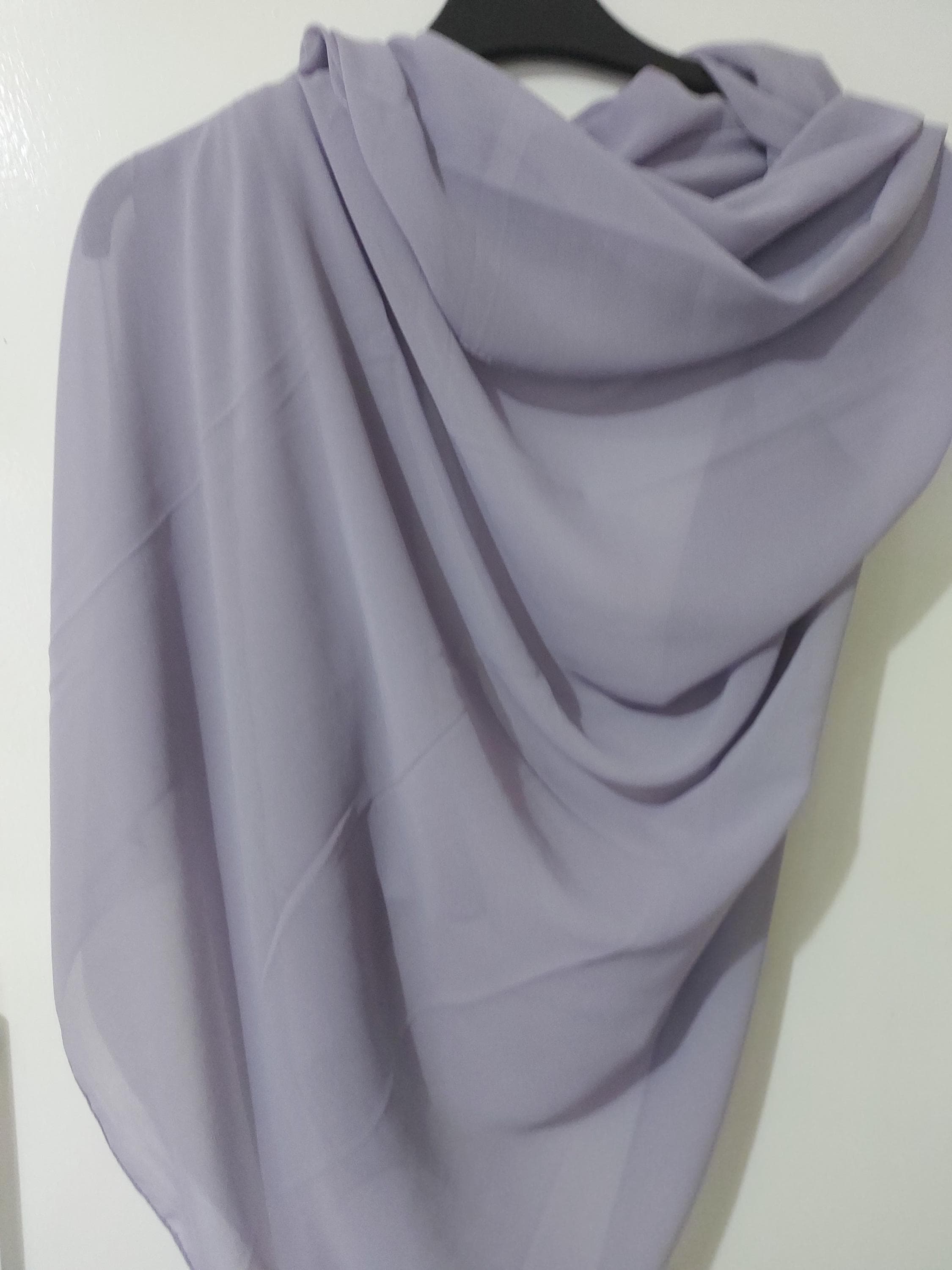 Perfect for Bride Light Lilac CHIFFON WEDDING-Elegant Party Shrug,Luxury Transparent Cape, Ceremony Silky Hijab,Large Shawl,Bridesmaids Wrap - image 3