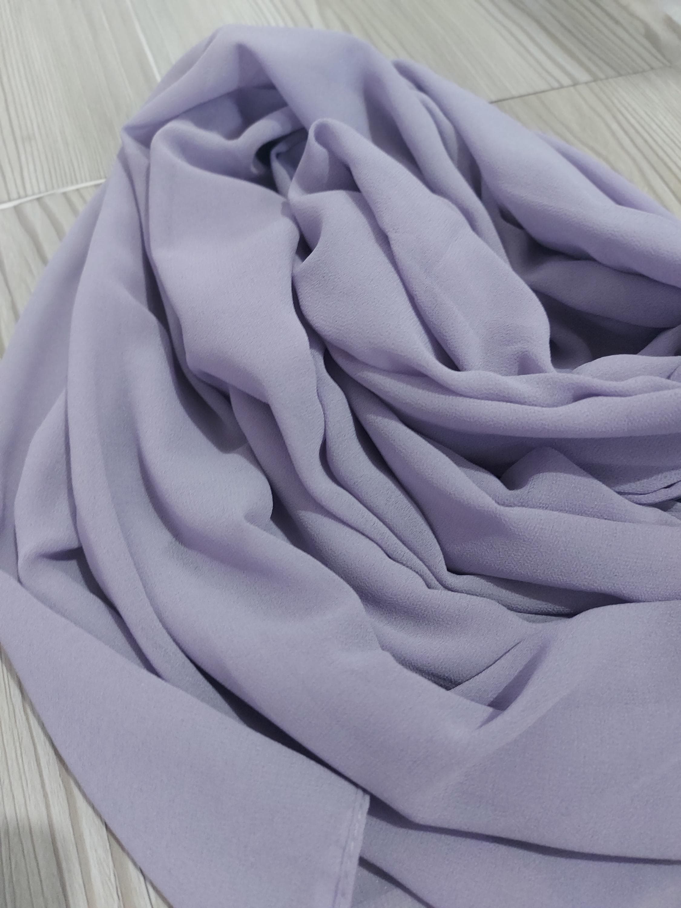 Perfect for Bride Light Lilac CHIFFON WEDDING-Elegant Party Shrug,Luxury Transparent Cape, Ceremony Silky Hijab,Large Shawl,Bridesmaids Wrap - image 5
