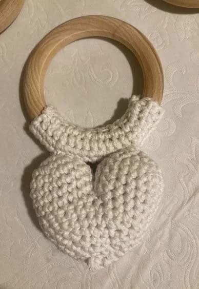 Crocheted Heart Rattles - image 5