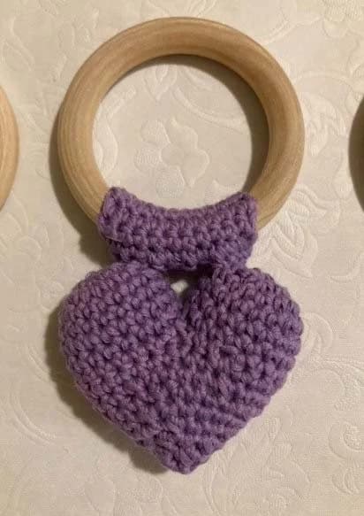 Crocheted Heart Rattles - image 4