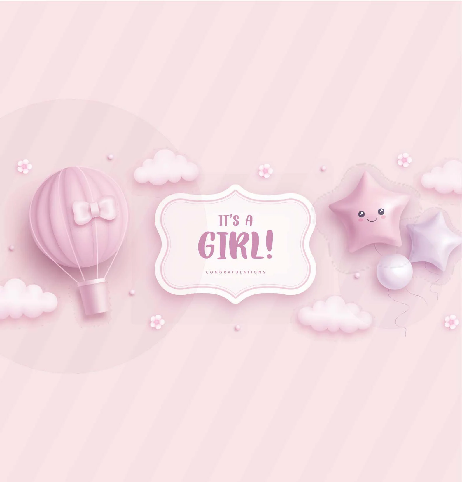 It's A Girl Candy Wrapper