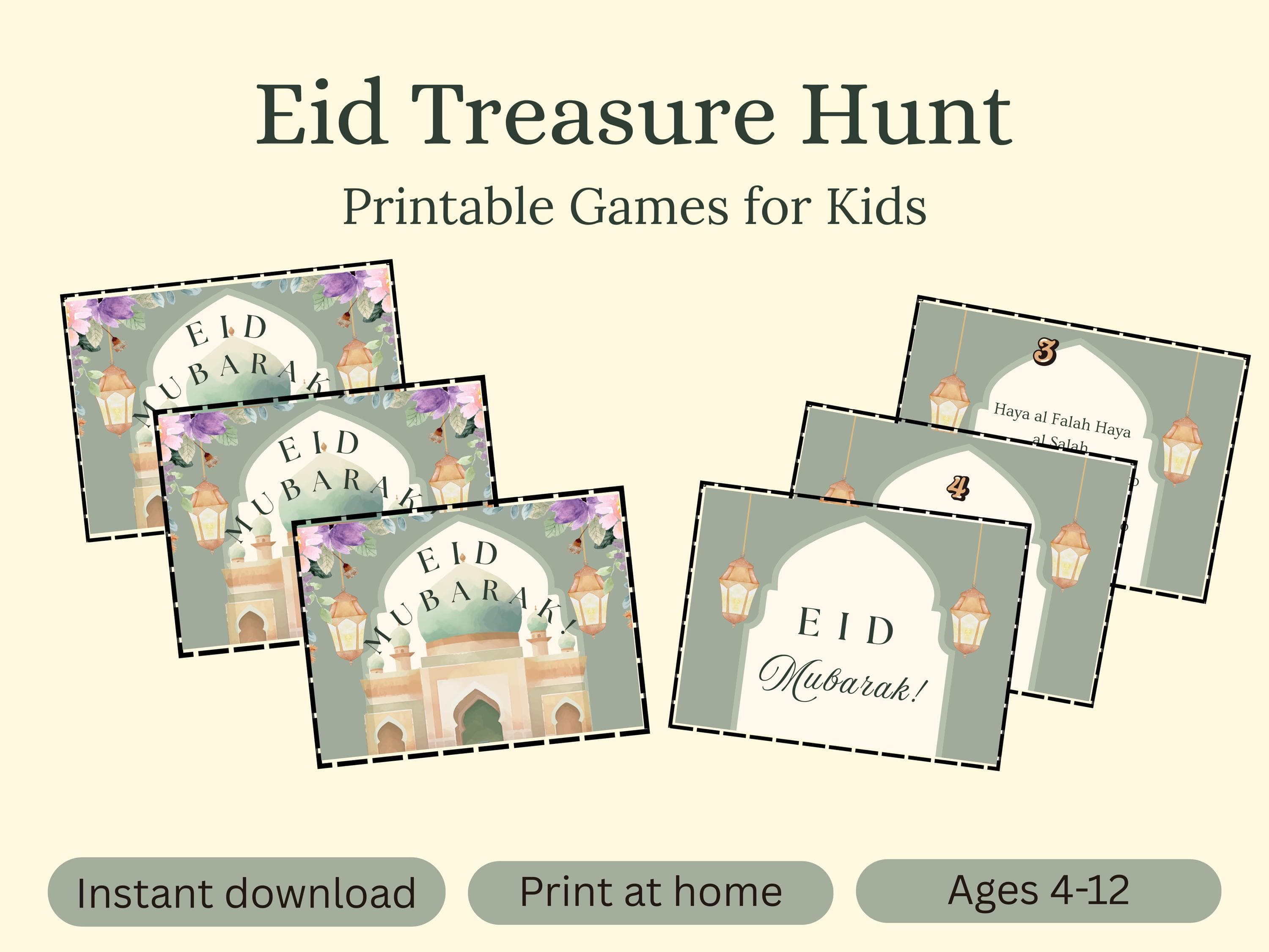 Eid Scavenger Hunt Printable for Kids | Islamic themed Eid Treasure Hunt Game | Islamic Eid Morning Surprise Activity | Gift Hunt PDF - image 3