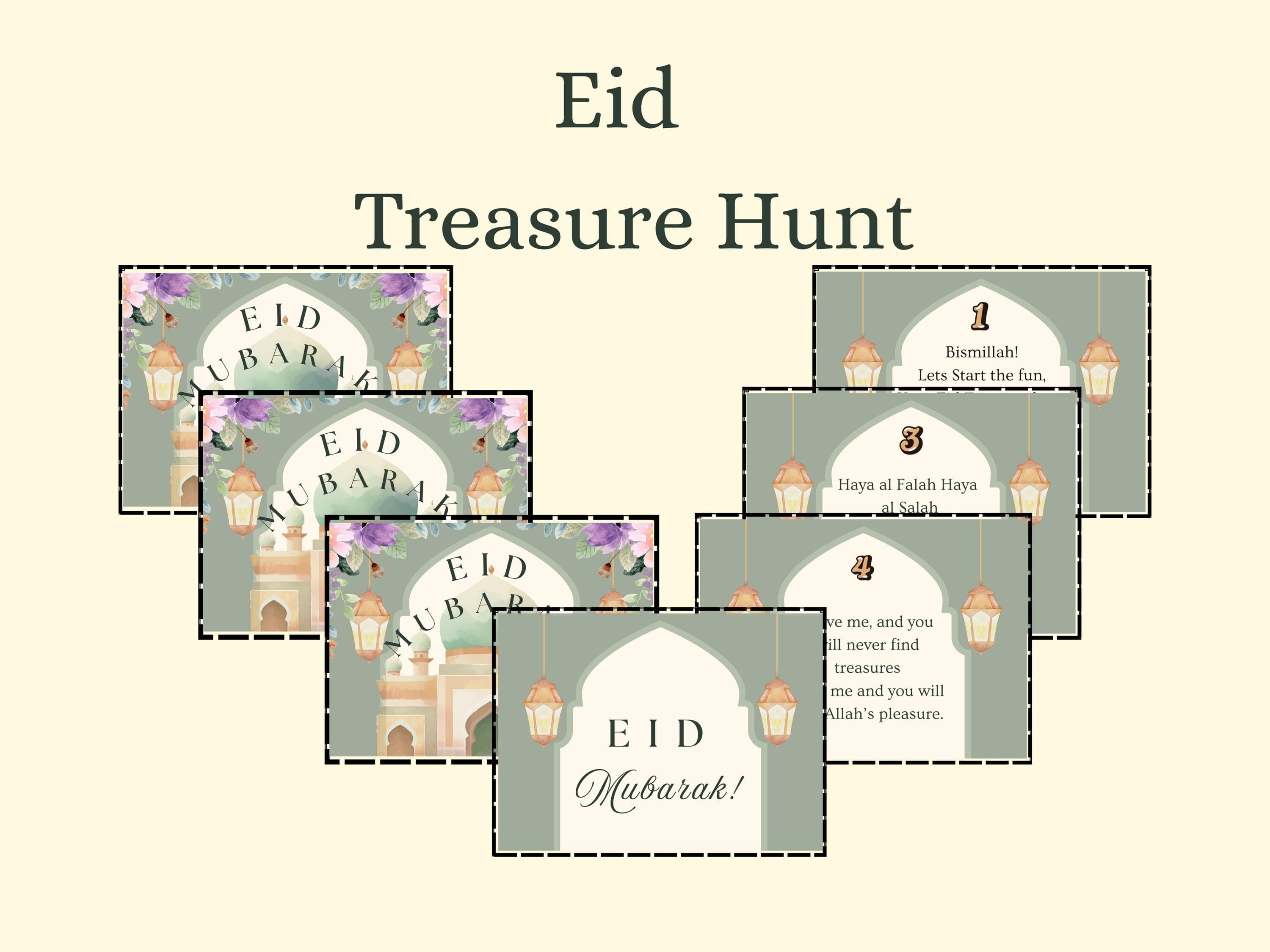Eid Scavenger Hunt Printable for Kids | Islamic themed Eid Treasure Hunt Game | Islamic Eid Morning Surprise Activity | Gift Hunt PDF - image 4
