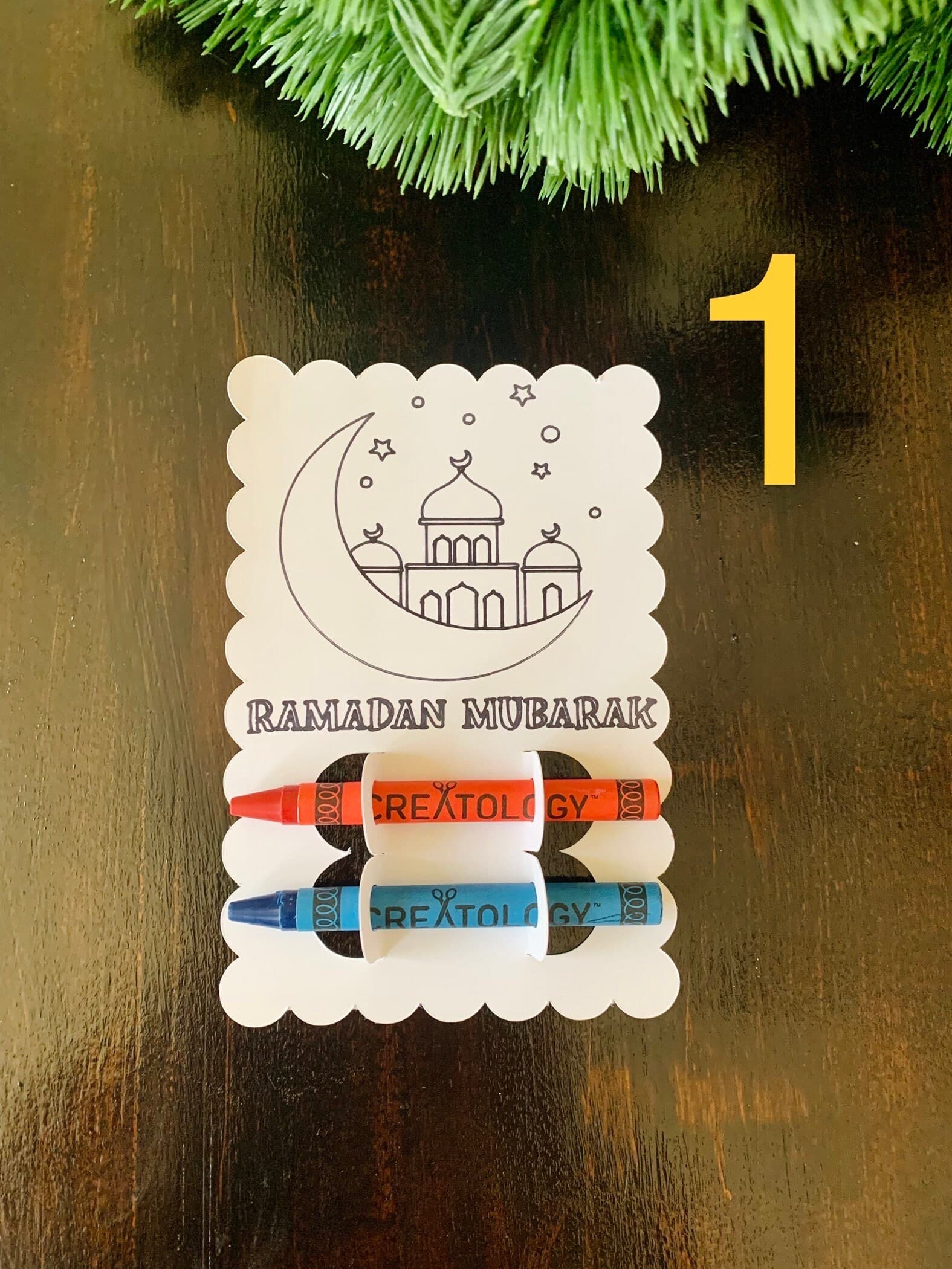 Ramadan coloring cards for kids,Ramadan & Eid kids activity, kids Eid party favors,Muslim kids activities, Islamic coloring craft - image 3
