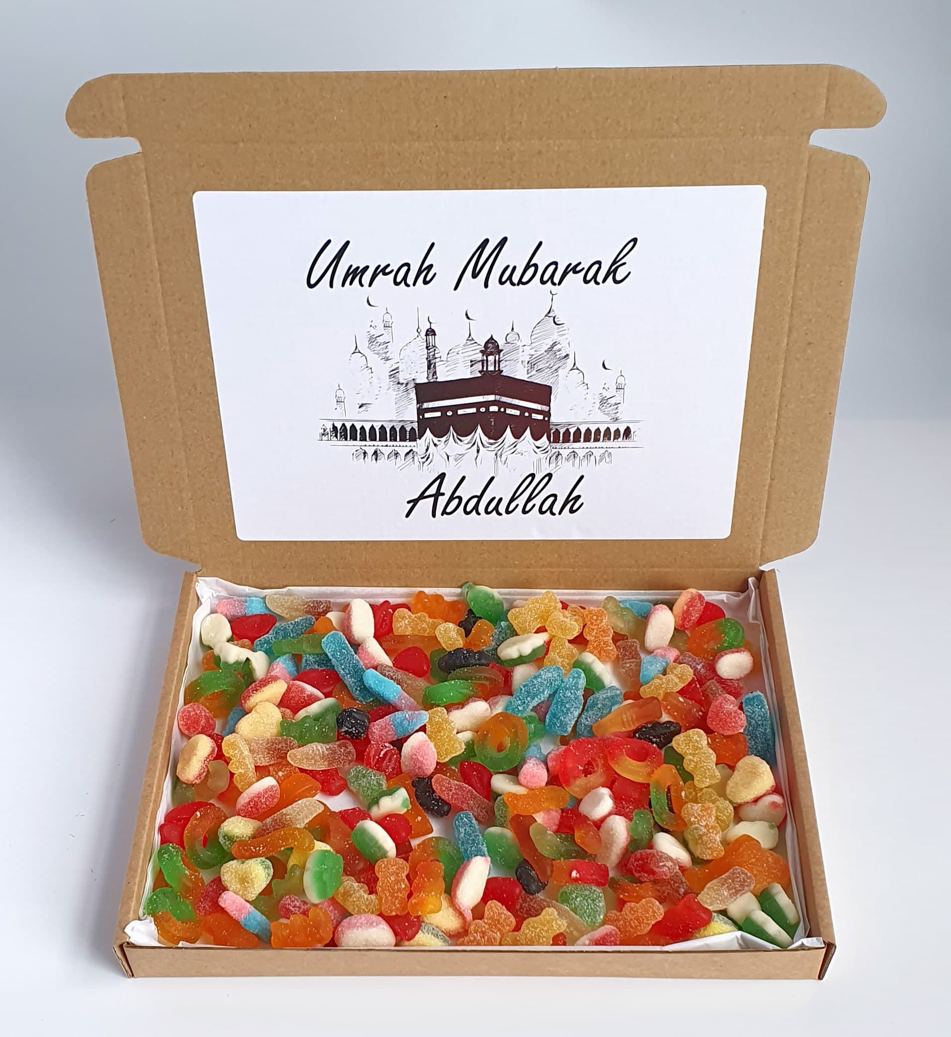 Umrah Mubarak Sweet Box | Hajj Mubarak Sweets | Eid Mubarak Sweets | Ramadan Mubarak Sweets | Hajj Umrah Gifts | Eid Gifts | Halal Sweets