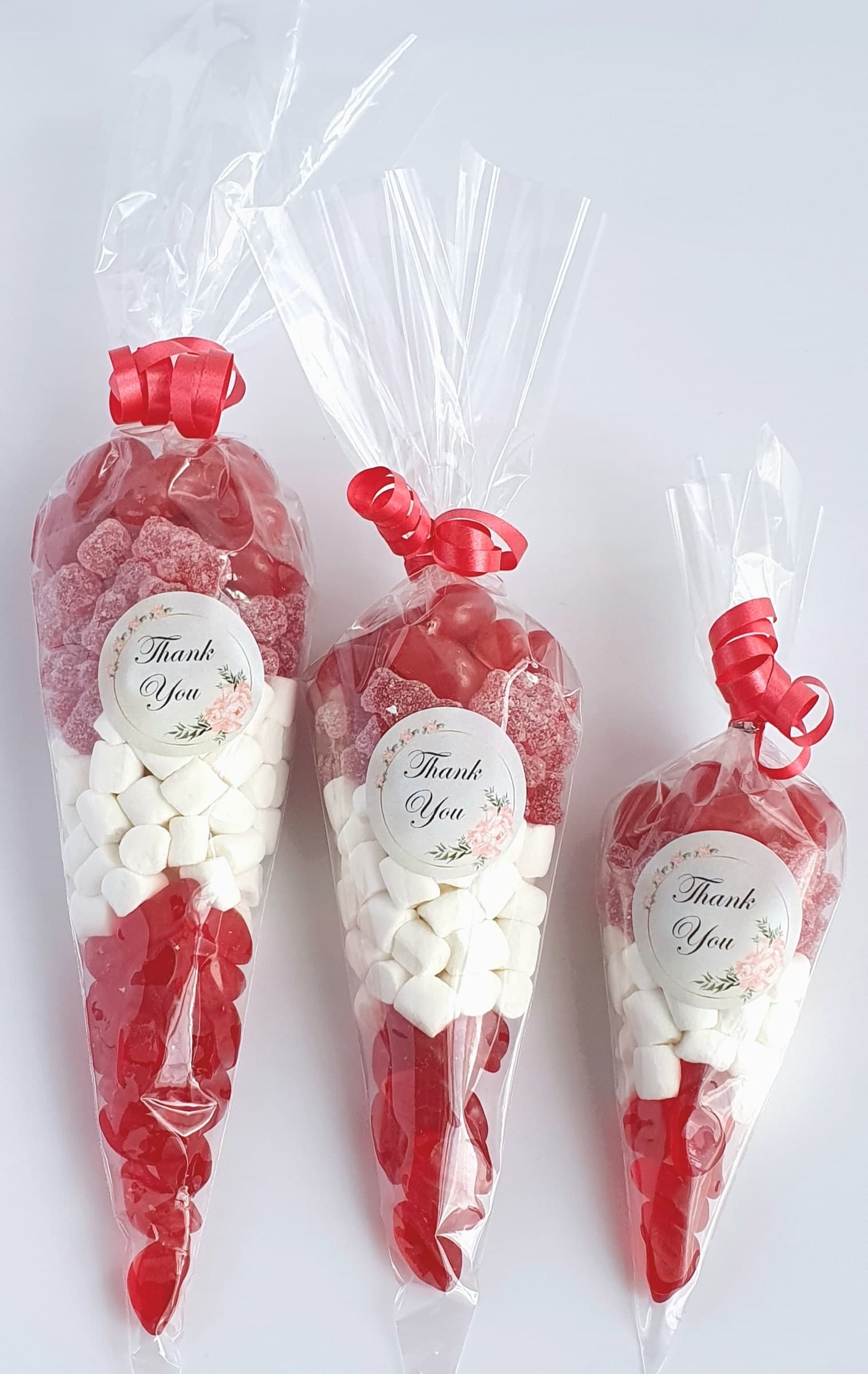 Personalised Pre Filled Halal Red Sweet Cones for Parties, Events and Occasions - image 3