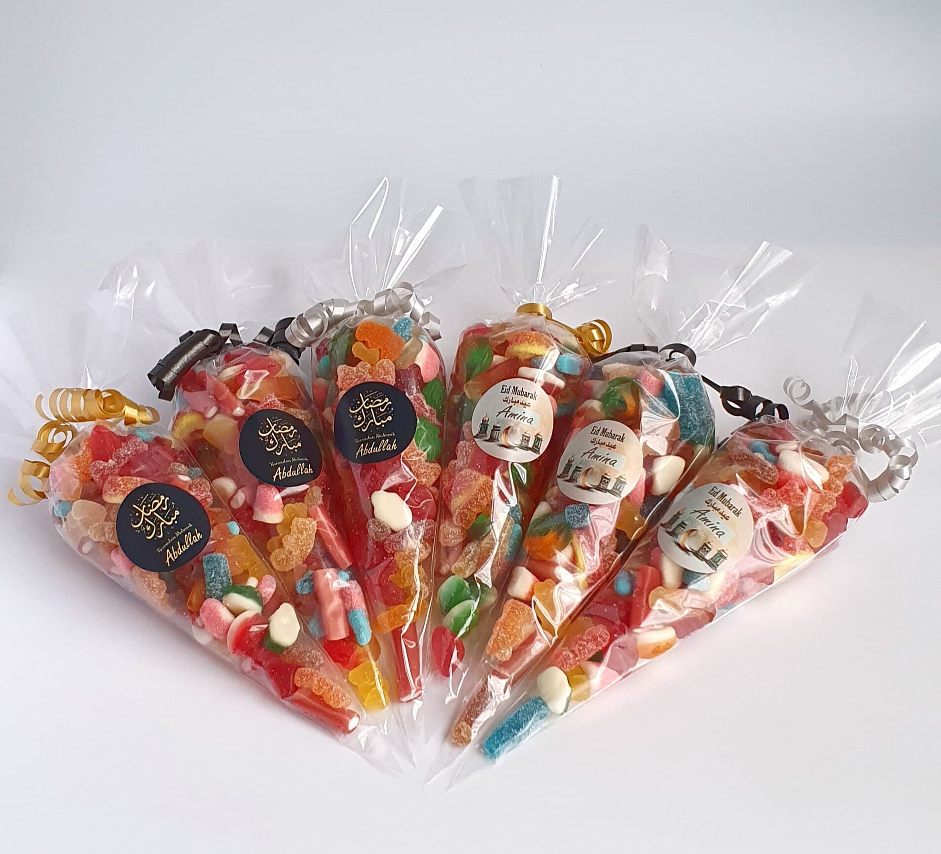 Eid Mubarak Halal Sweet Cones | Ramadan Gift with Personalised Sticker - image 3