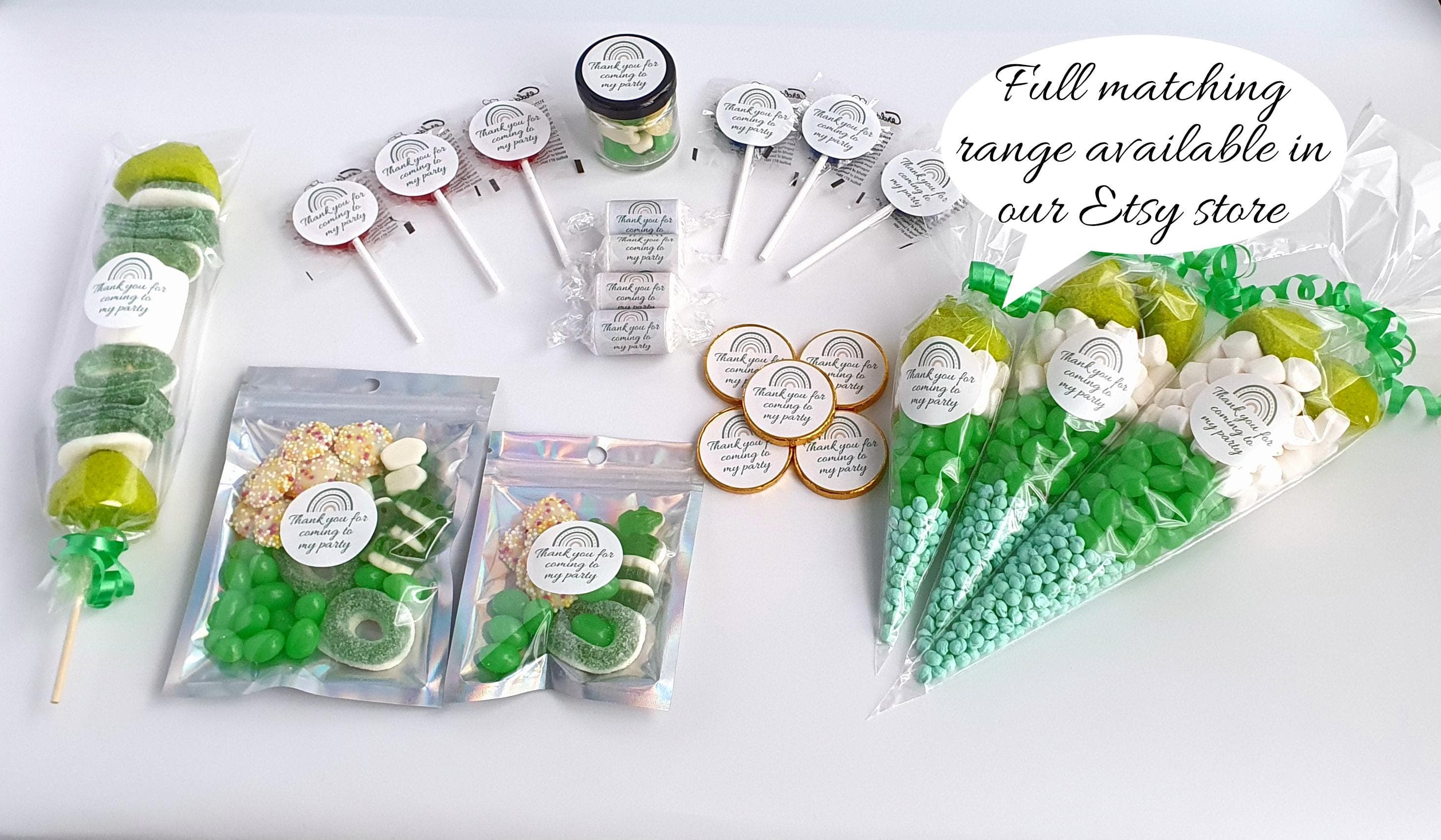 Personalized Green Halal Sweet Cones | Party Favors - image 3