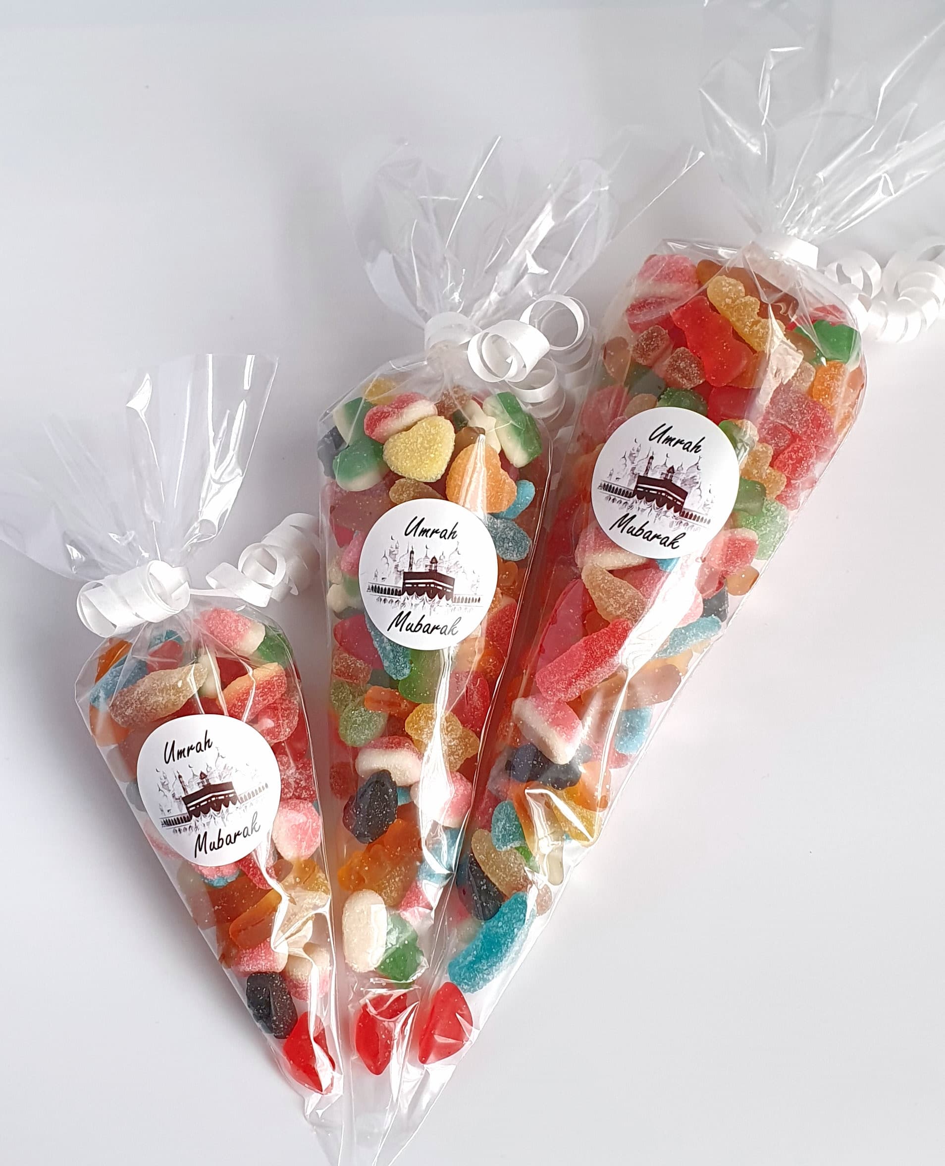 Hajj Mubarak Sweet Cones | Umrah Mubarak | Halal Sweet Cones | Hajj Gift | Umrah gift | Personalised Stickers | Hajj/Umrah Party Favours - image 5