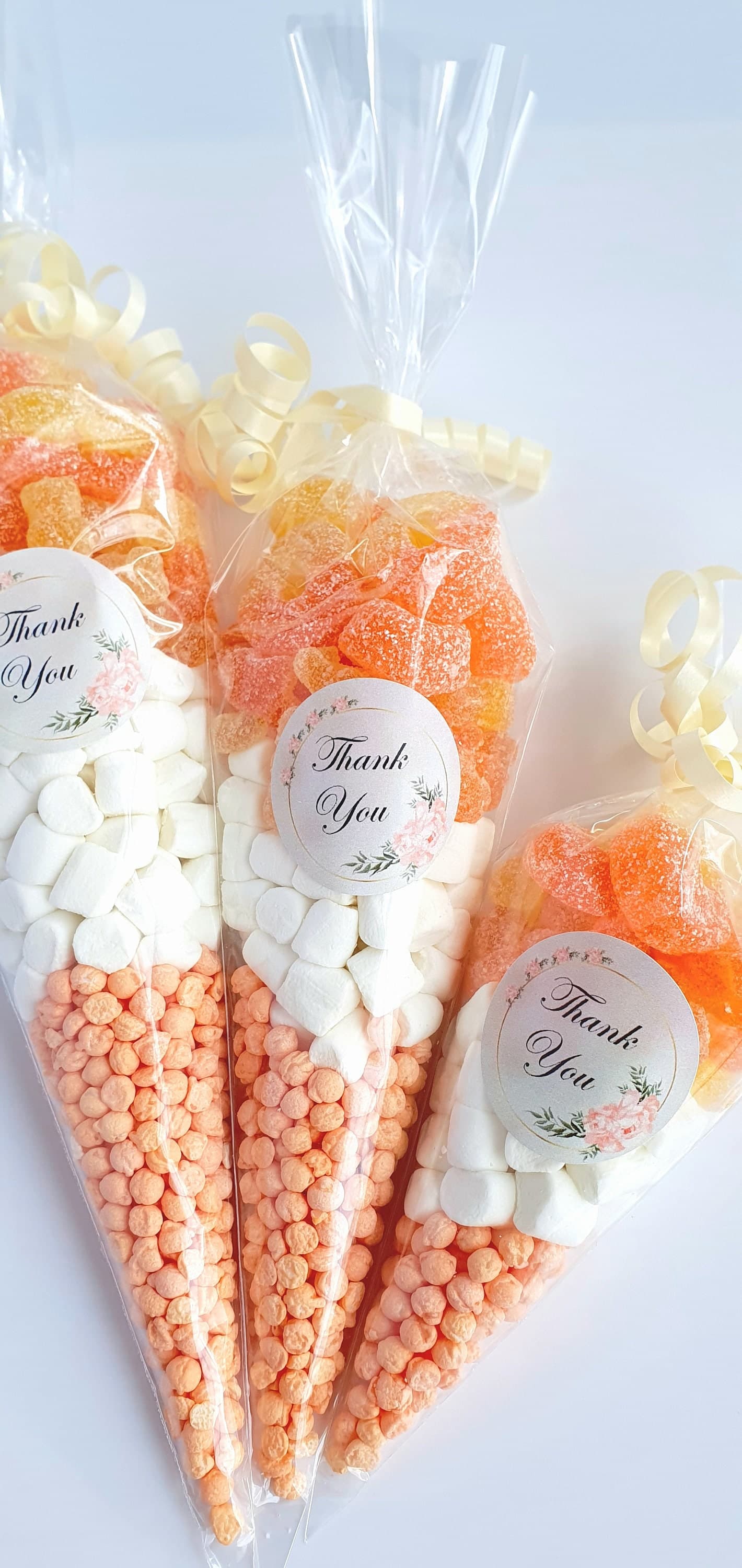 Personalised Pre Filled Halal Orange Sweet Cones for Parties, Events and Occasions - image 4