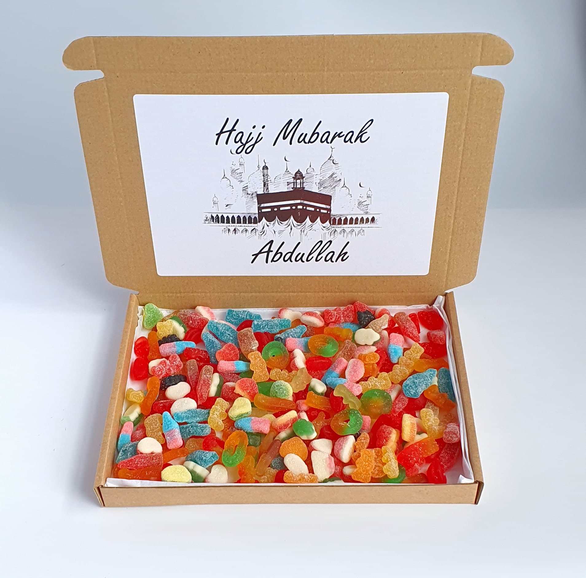 Hajj Mubarak Sweet Box | Umrah Mubarak Sweets | Eid Mubarak Sweets | Ramadan Mubarak Sweet Box | Hajj Umrah Gifts | Eid Gifts | Halal Sweets