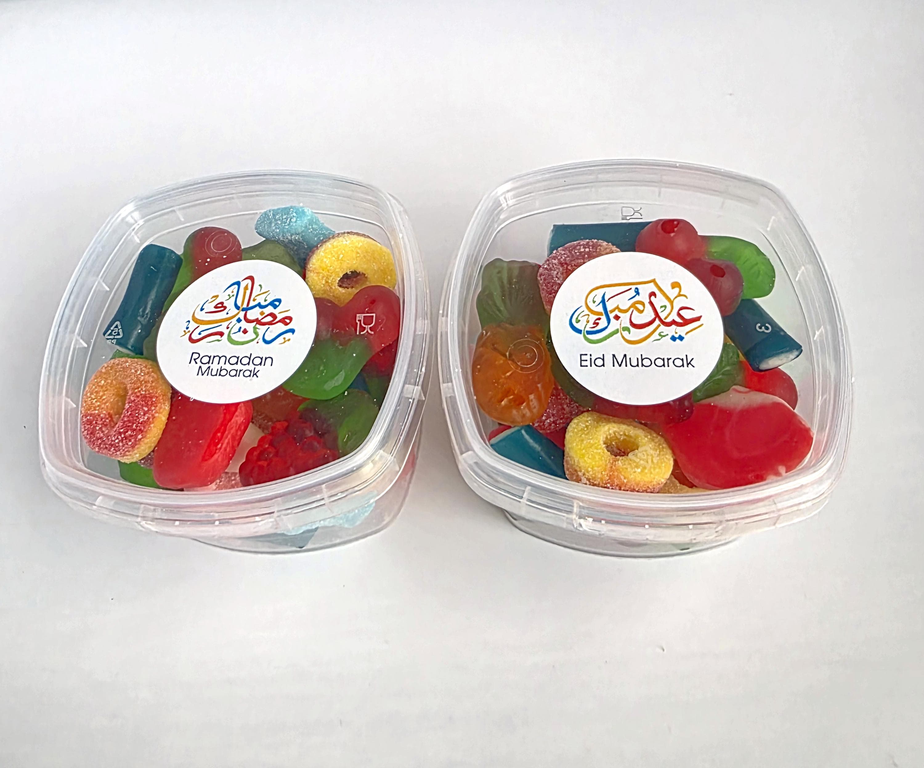 Personalised Ramadan & Eid Mubarak Sweet Tubs | Mixed Halal Sweets Gift | Ramadan Treat Box | Eid Gifts For Kids And Family - image 4