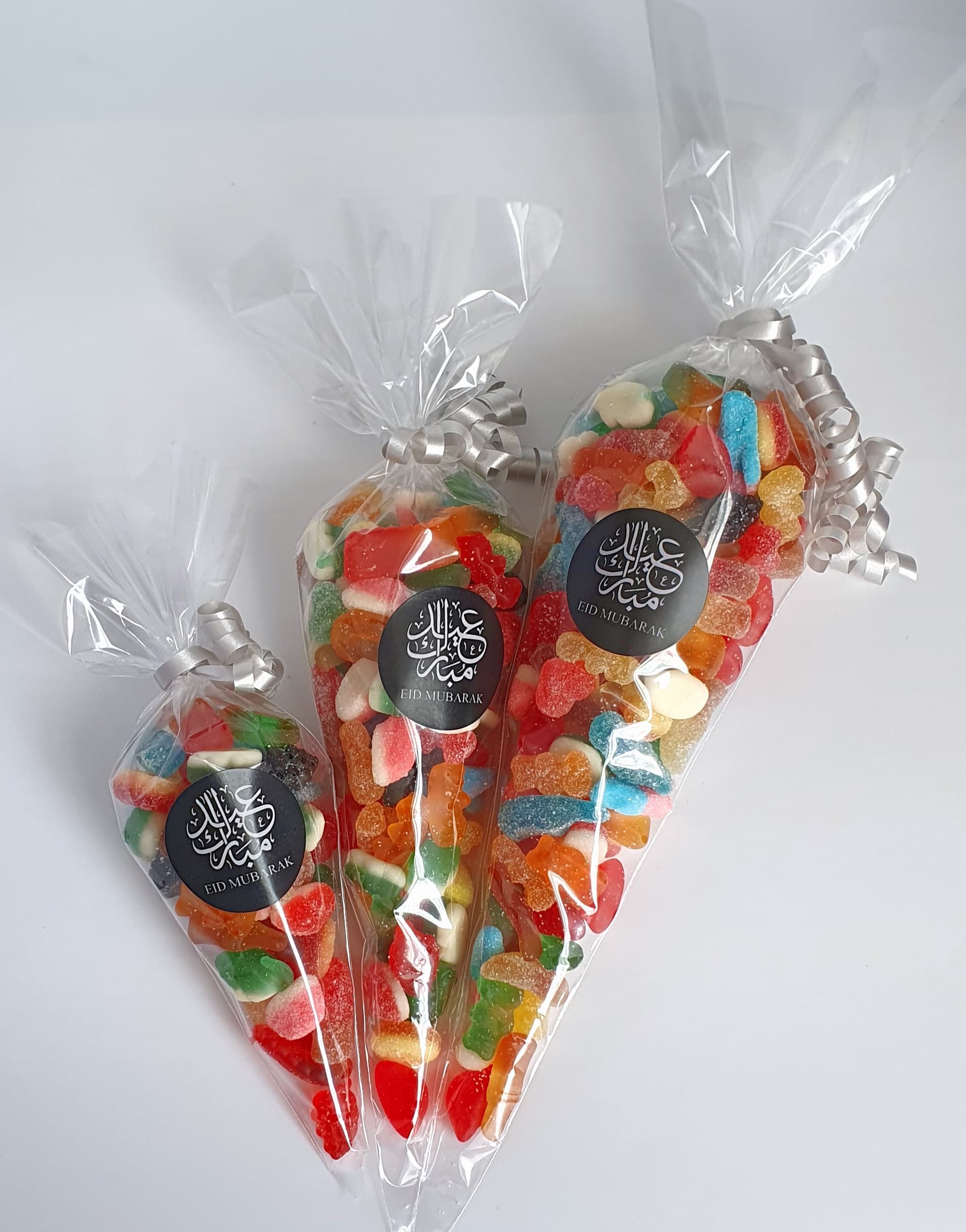 Eid Mubarak Sweet Cones | Ramadan Mubarak Sweet Cones | Halal Sweet Cones | Ramadan Eid Gift  | Personalised Stickers | Eid Party Favours - image 5
