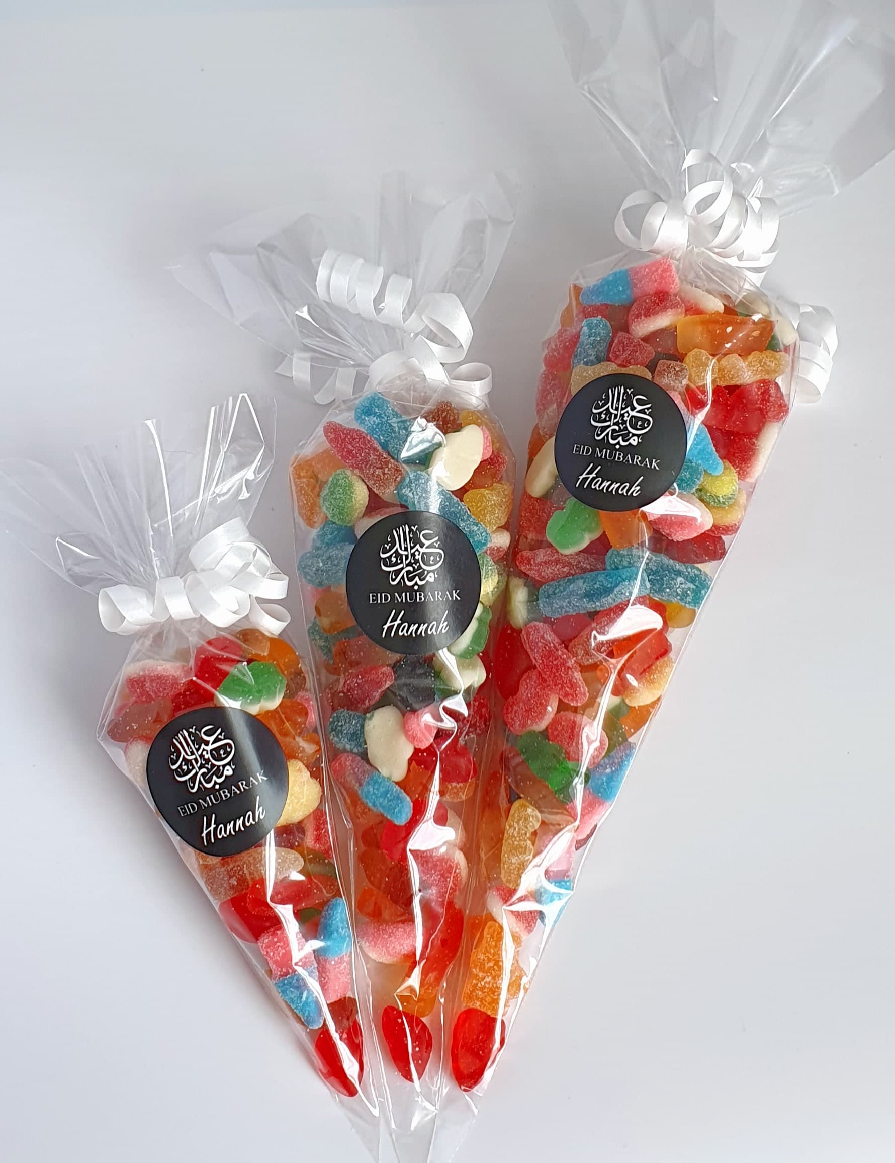 Eid Mubarak Sweet Cones | Halal Sweet Cones | Eid Gift | Eid Sweets | Personalised Stickers | Gifts for Eid | Eid Party Favours