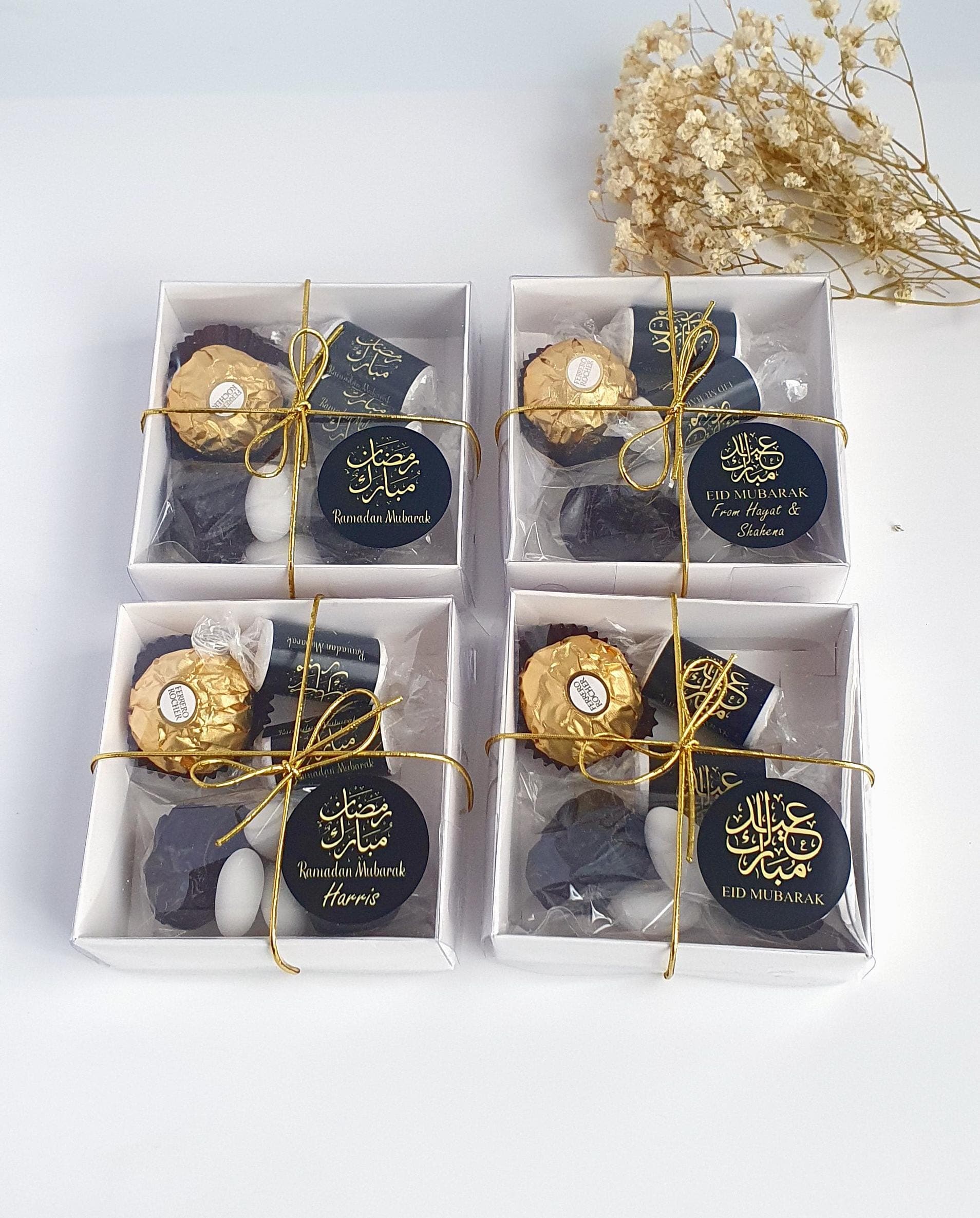 Ramadan Mubarak Favours | Eid Mubarak Favours | Halal Favours | Eid Sweets | Ramadan and Eid Gifts | Premium Ajwa Dates | Sweet Boxes