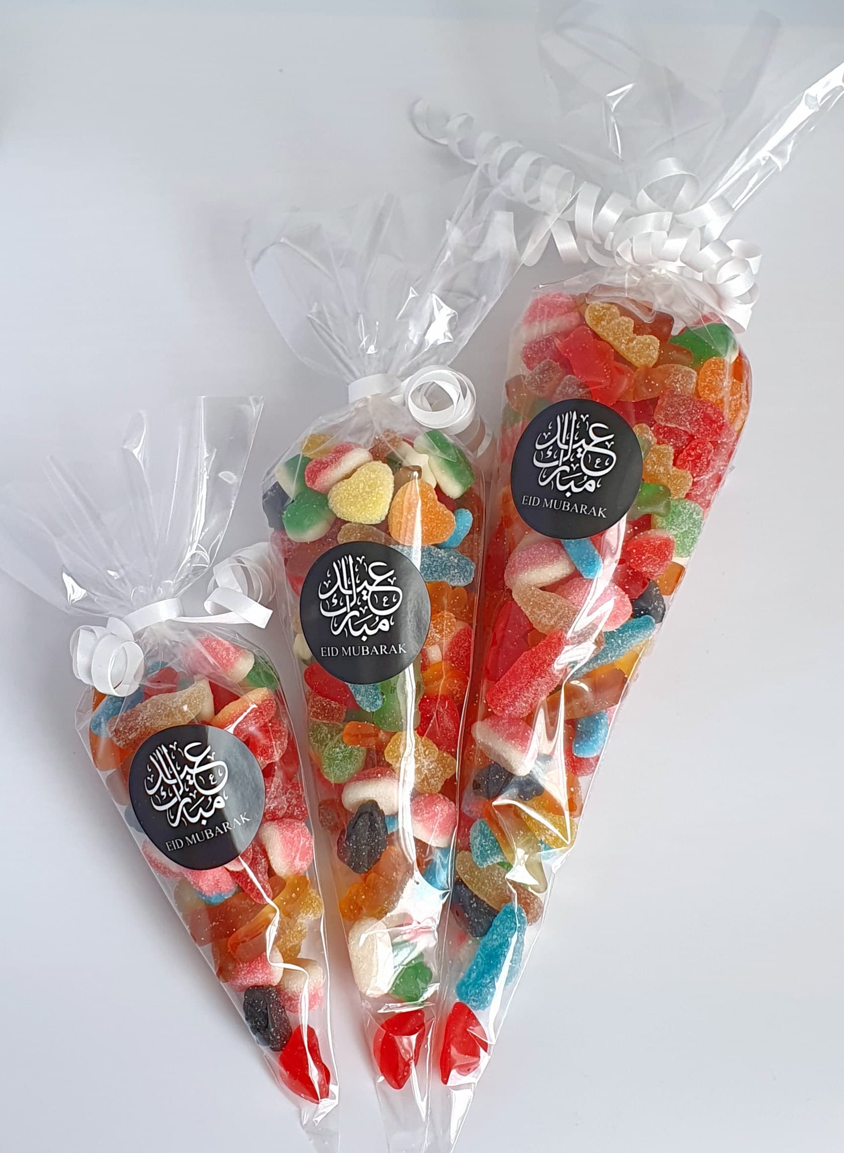 Eid Mubarak Sweet Cones | Halal Sweet Cones | Eid Gift | Eid Sweets | Personalised Stickers | Gifts for Eid | Eid Party Favours - image 3