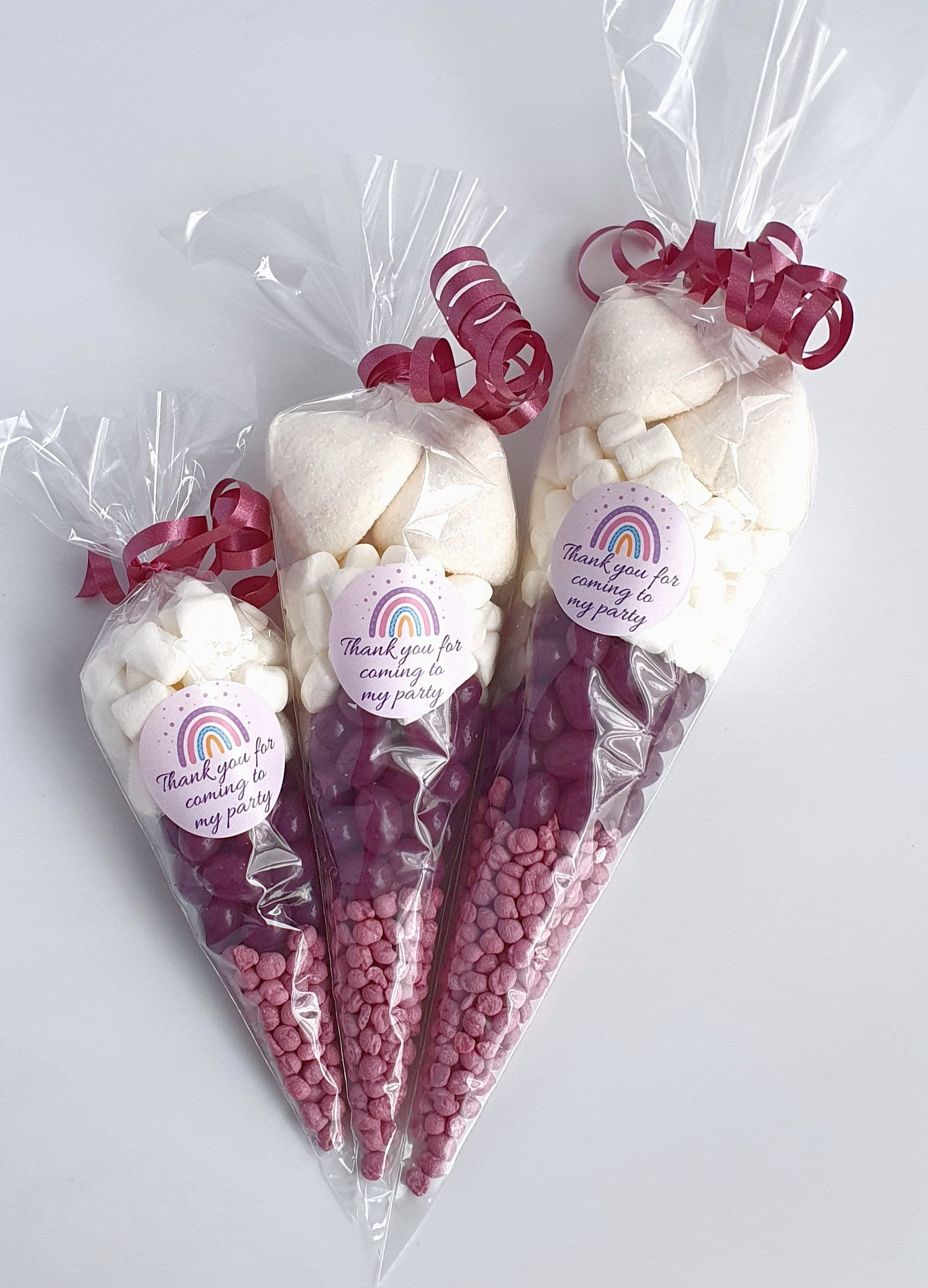 Personalized Purple Halal Sweet Cones | Party Favors