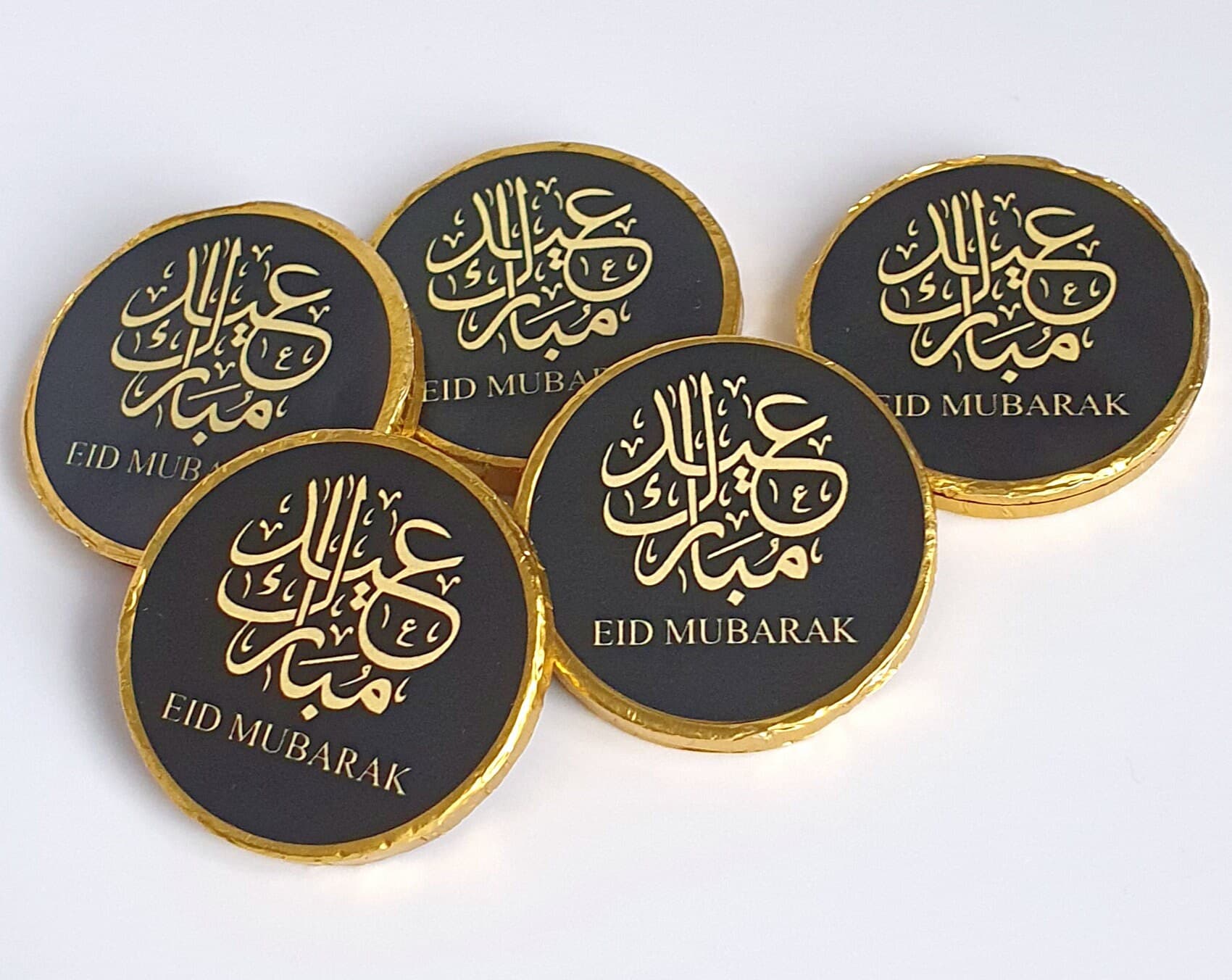 Ramadan Mubarak | Eid Mubarak Chocolate Coins | Ramadan and Eid Celebration | Ramadan and Eid Gifts | Personalised Sticker | Celebration - image 4