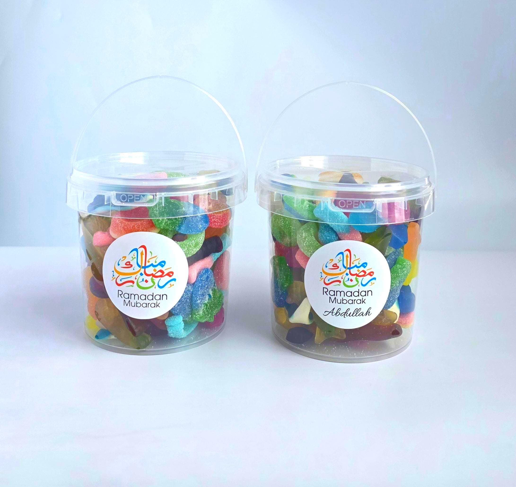 Eid and Ramadan Mubarak Sweet Buckets | 650g Mixed Halal Sweets Gift | Ramadan Treat Box | Eid Gifts For Kids And Family - image 4