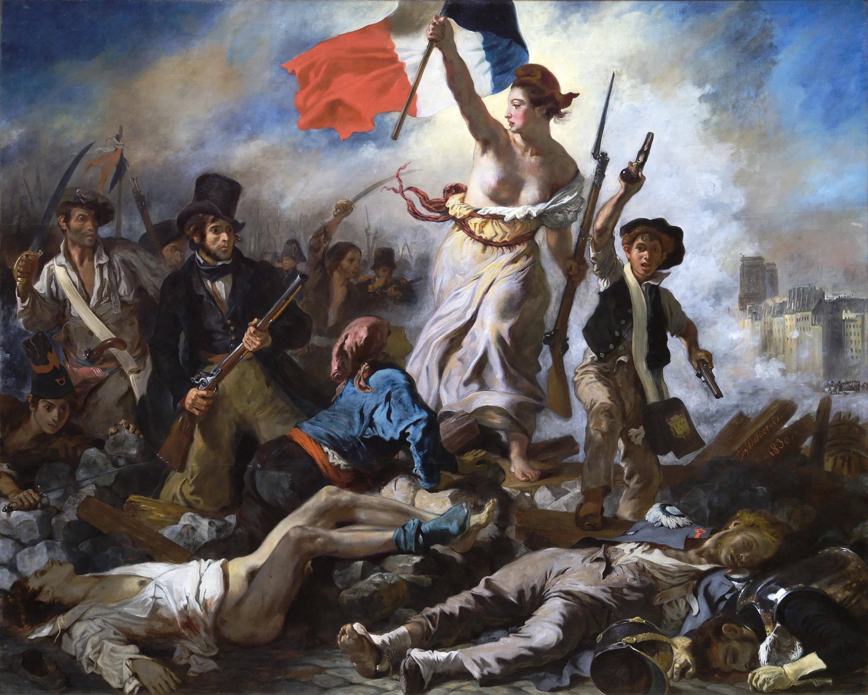 Liberty Leading the People Cross Stitch Pattern | Delacroix Famous Painting (PDF Download, Pattern Keeper Compatible) - image 3