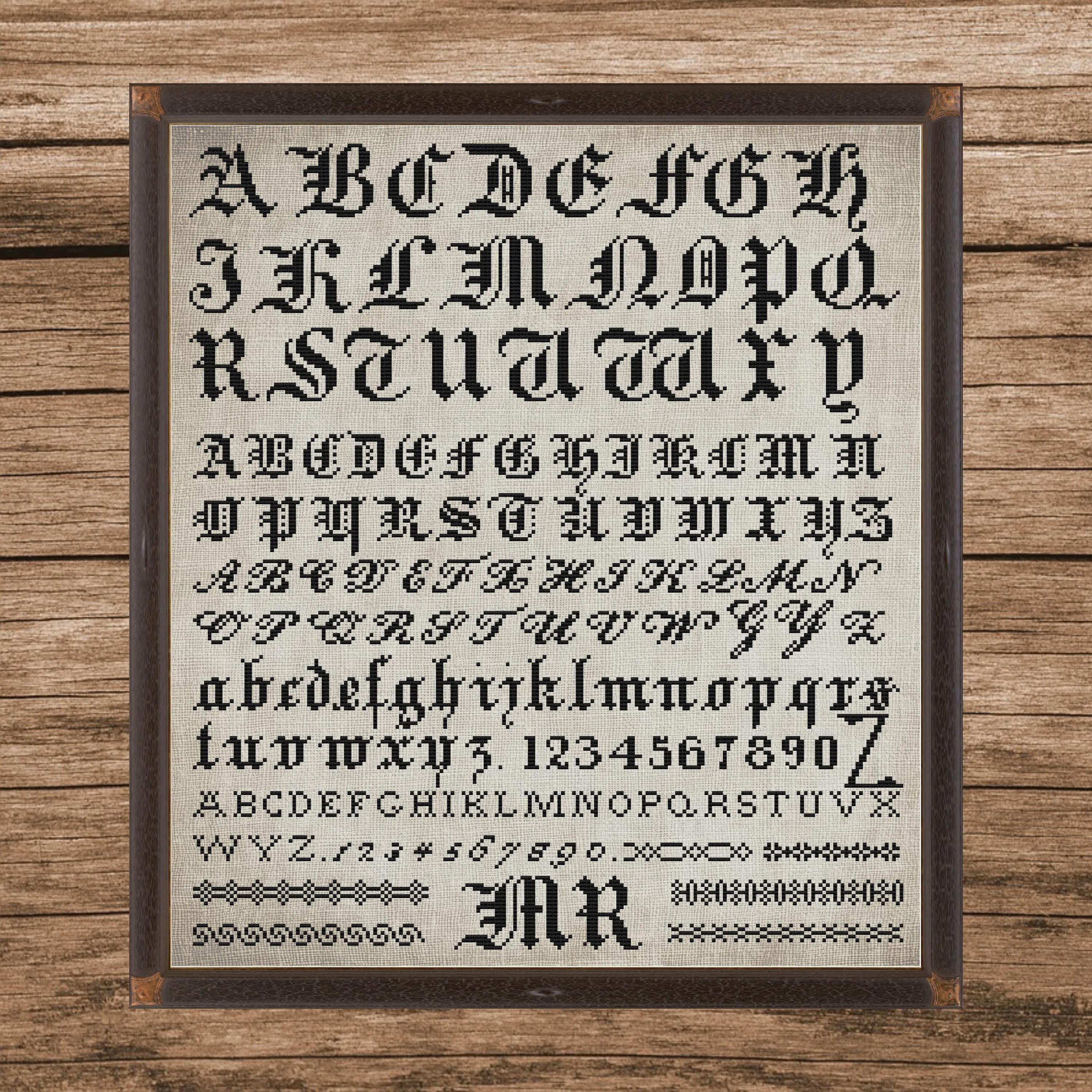 19th-century Belgian Sampler | Counted Cross Stitch Pattern | Antique Sampler | Instant download| PDF| Pattern Keeper| Cross Stitch Saga