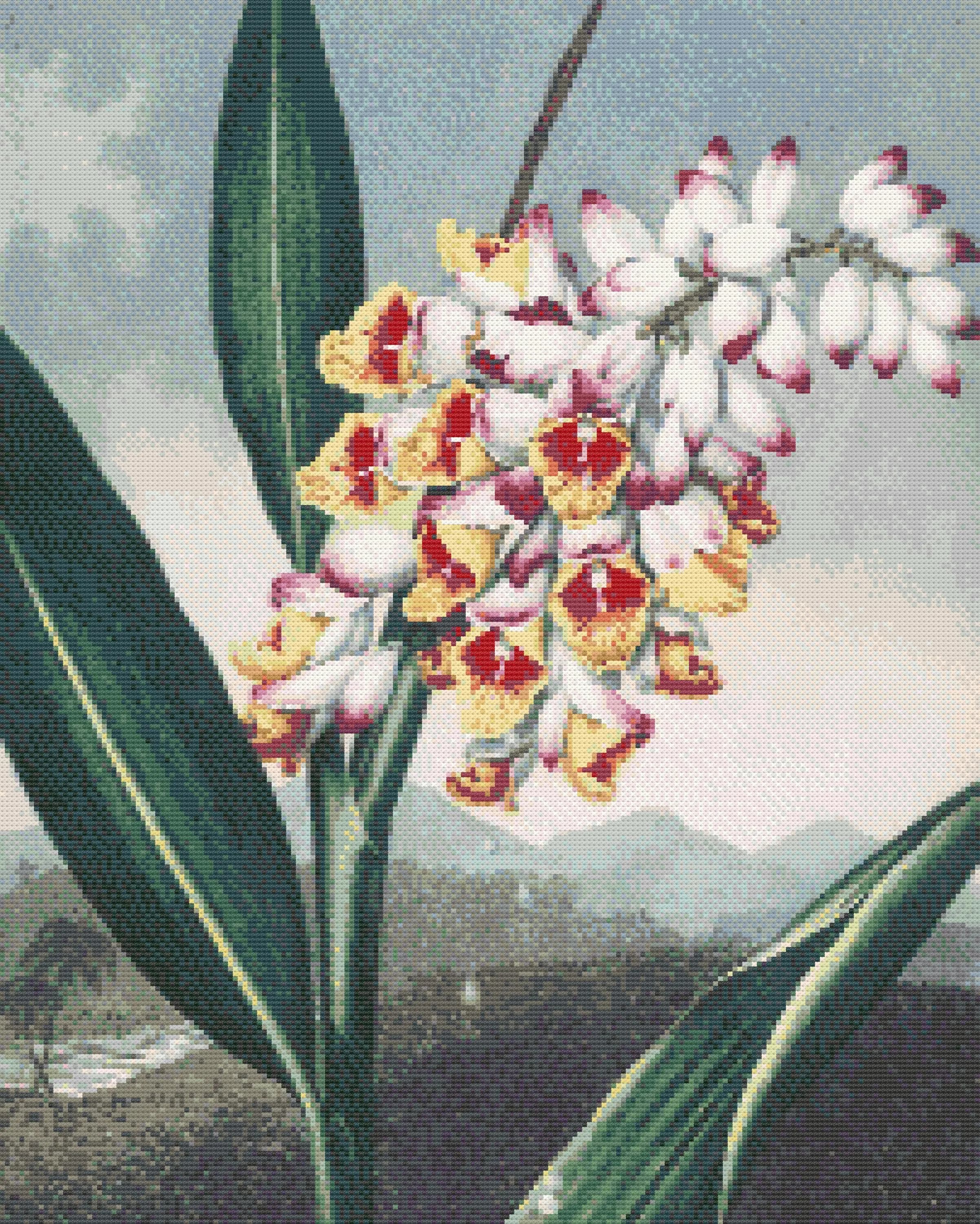 Nodding Renealmia Cross Stitch Pattern | Botanical Floral (PDF) - image 3