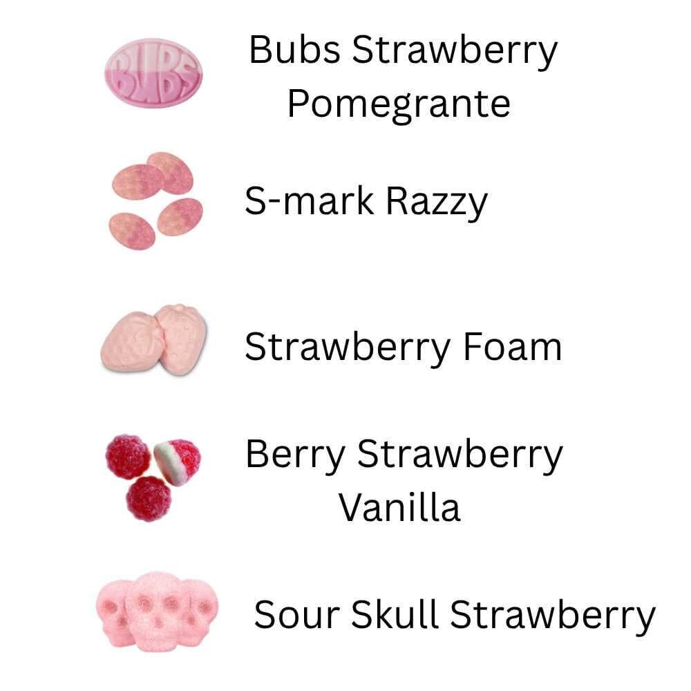 Pink Candy Mix | Swedish Candy – Mixed Swedish Candy Plate 1/2 lbs/227g
