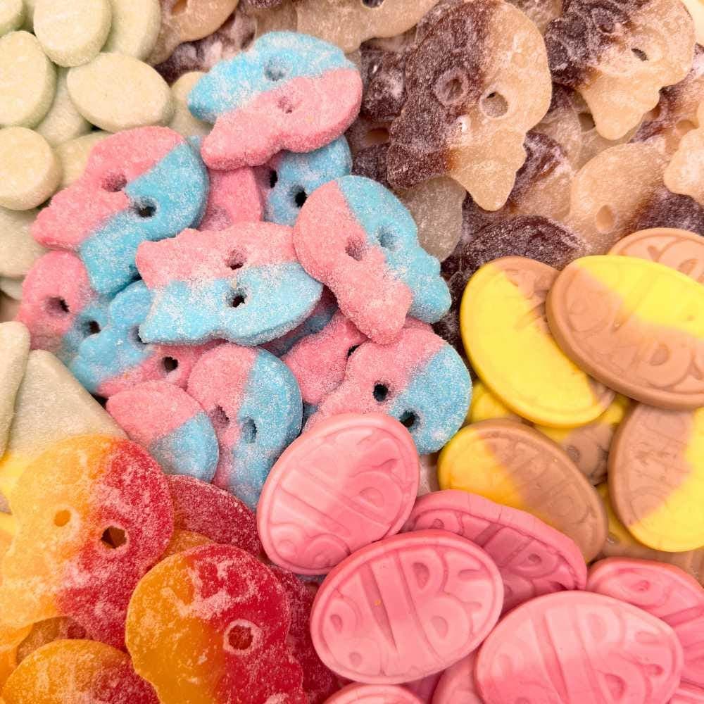 BUBS Candy Mix 2lbs – Authentic Swedish Gummies & Sour Skulls Swedish Candy – Mixed Swedish Candy Plate