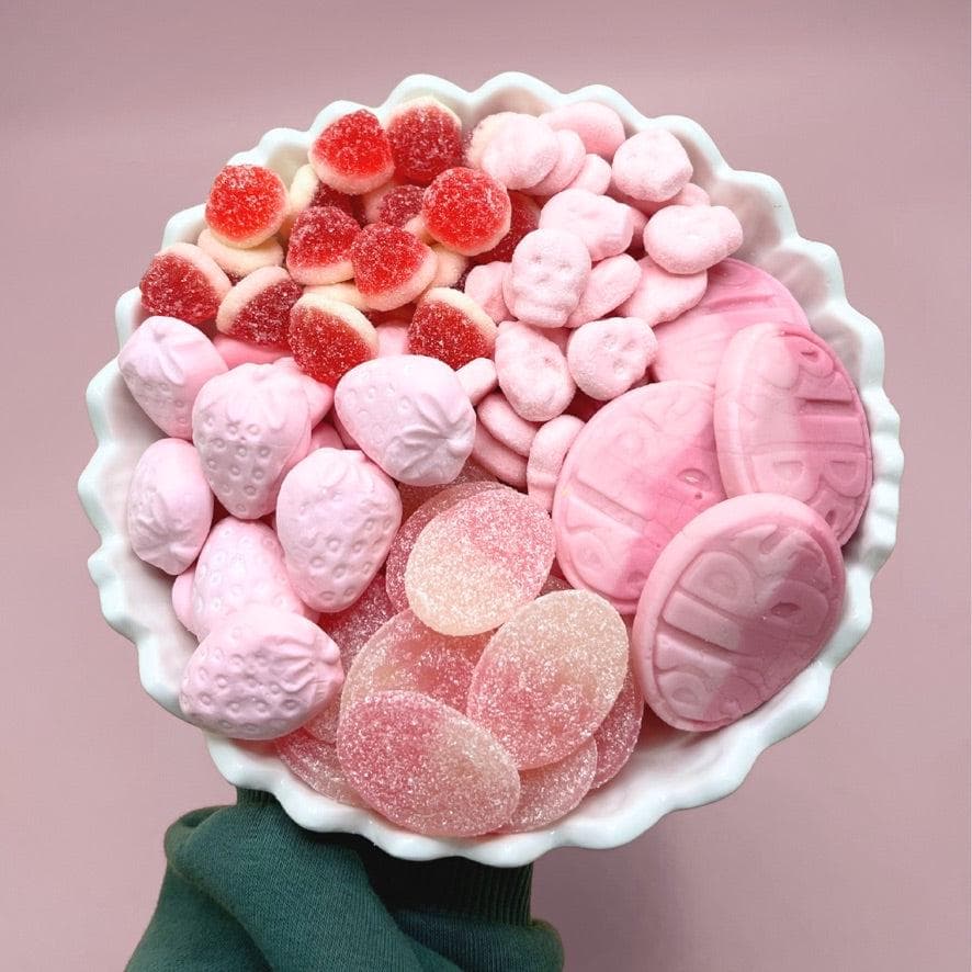Pink Swedish Candy Mix | Strawberry Raspberry Flavors (1/2 lbs)