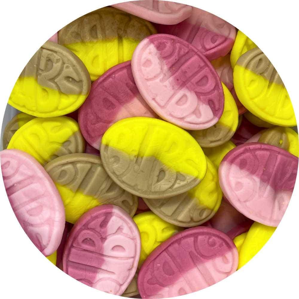 BUBS Sweet Mix – Banana Toffee & Wild Strawberry Pomegranate | Swedish Vegan Candy | Pick and Mix