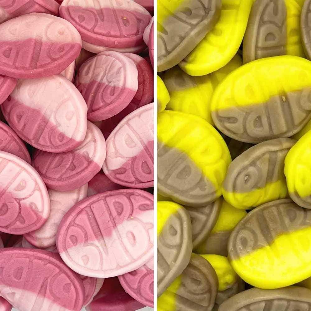 BUBS Sweet Mix – Banana Toffee & Wild Strawberry Pomegranate | Swedish Vegan Candy | Pick and Mix