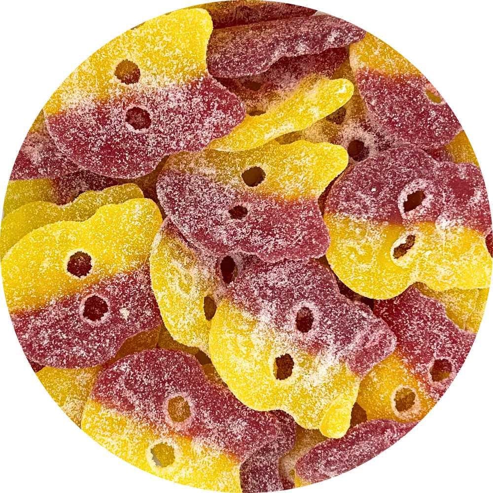 BUBS Skull Sour Strawberry & Lemon Tangy Candy - Swedish Candy - Pick and Mix
