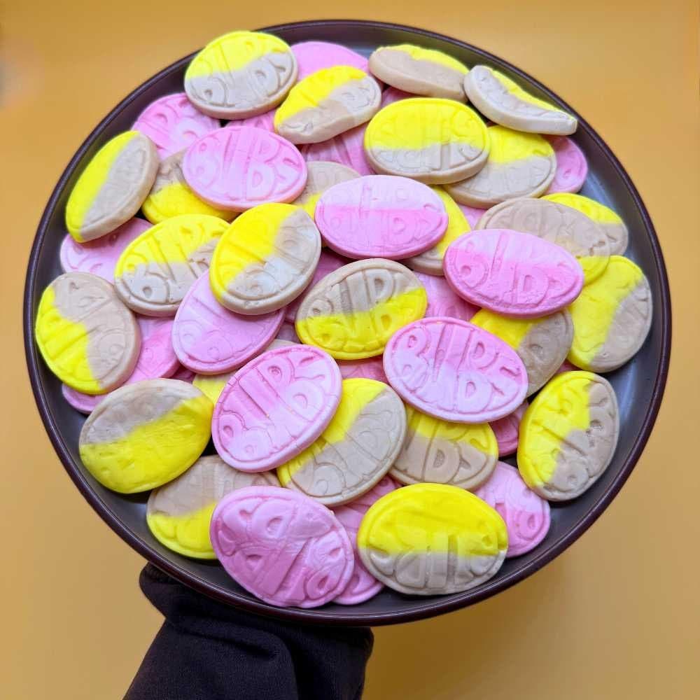 BUBS Swedish Candy Ovals | Banana Toffee & Strawberry-Pomegranate Mix (1/2 lbs)