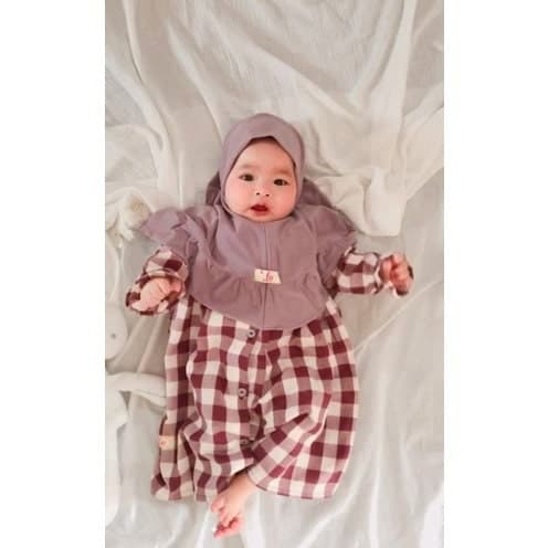 SQUARE 0 - 3 months Baby abaya Sets Hijab, muslim baby hijab sets - image 3